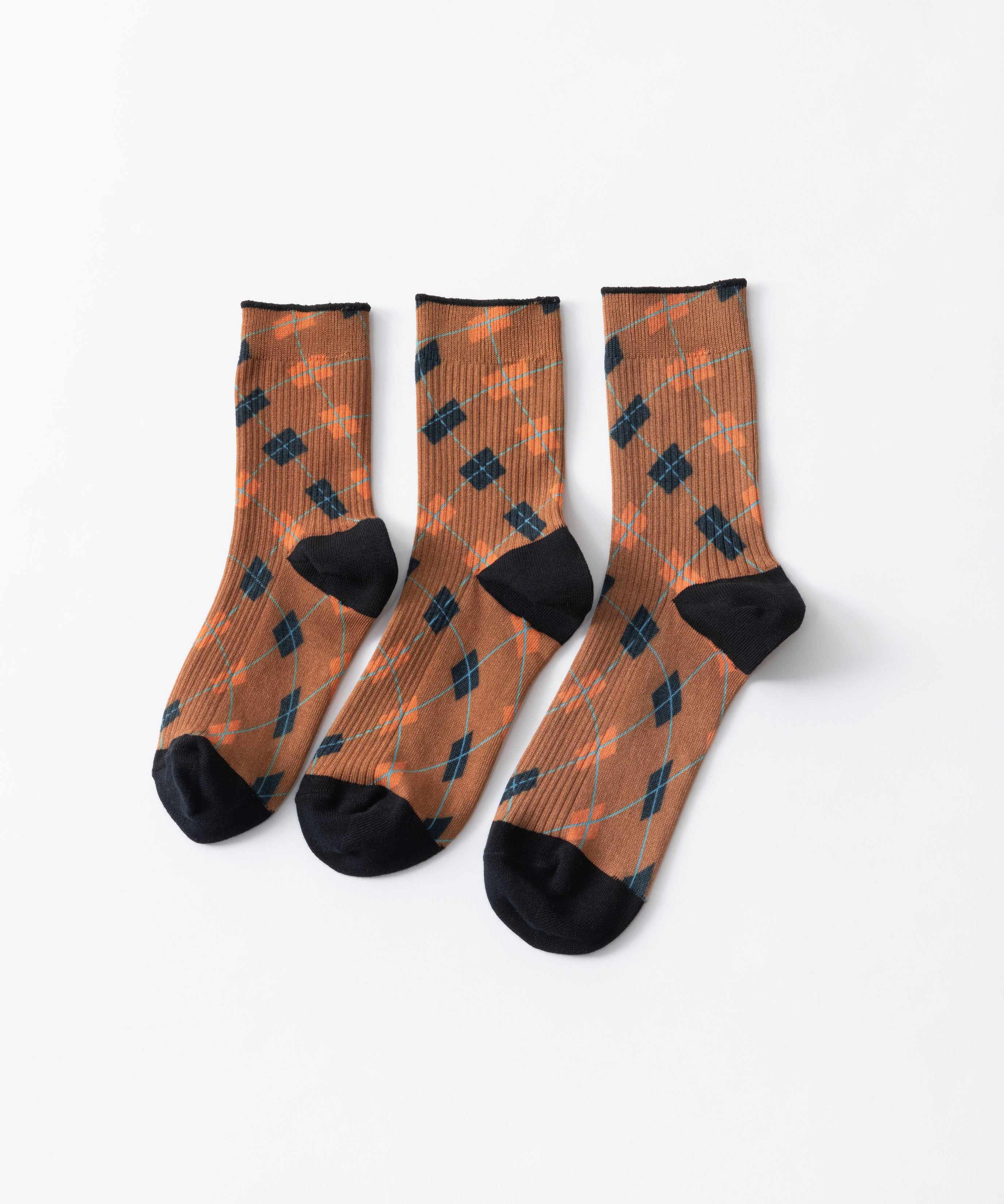 ARGYLE LINK SOCKS