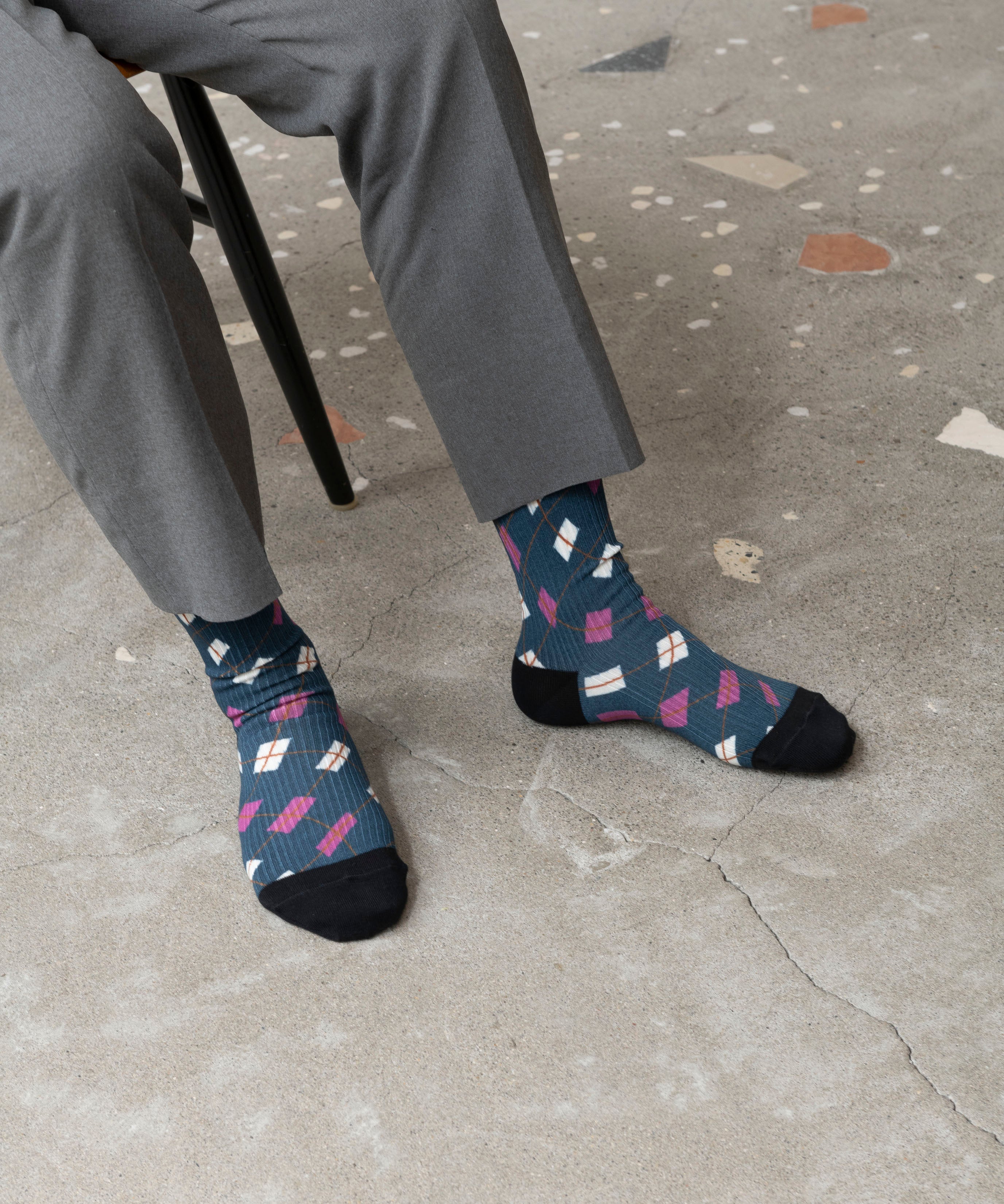 ARGYLE LINK SOCKS
