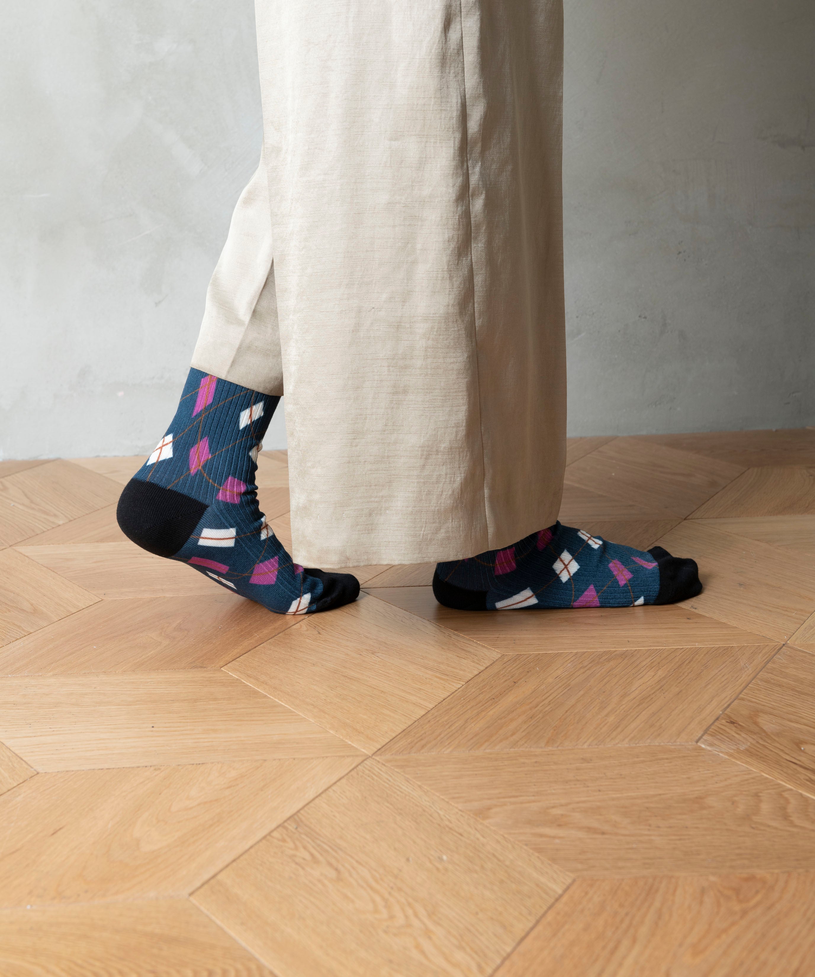 ARGYLE LINK SOCKS