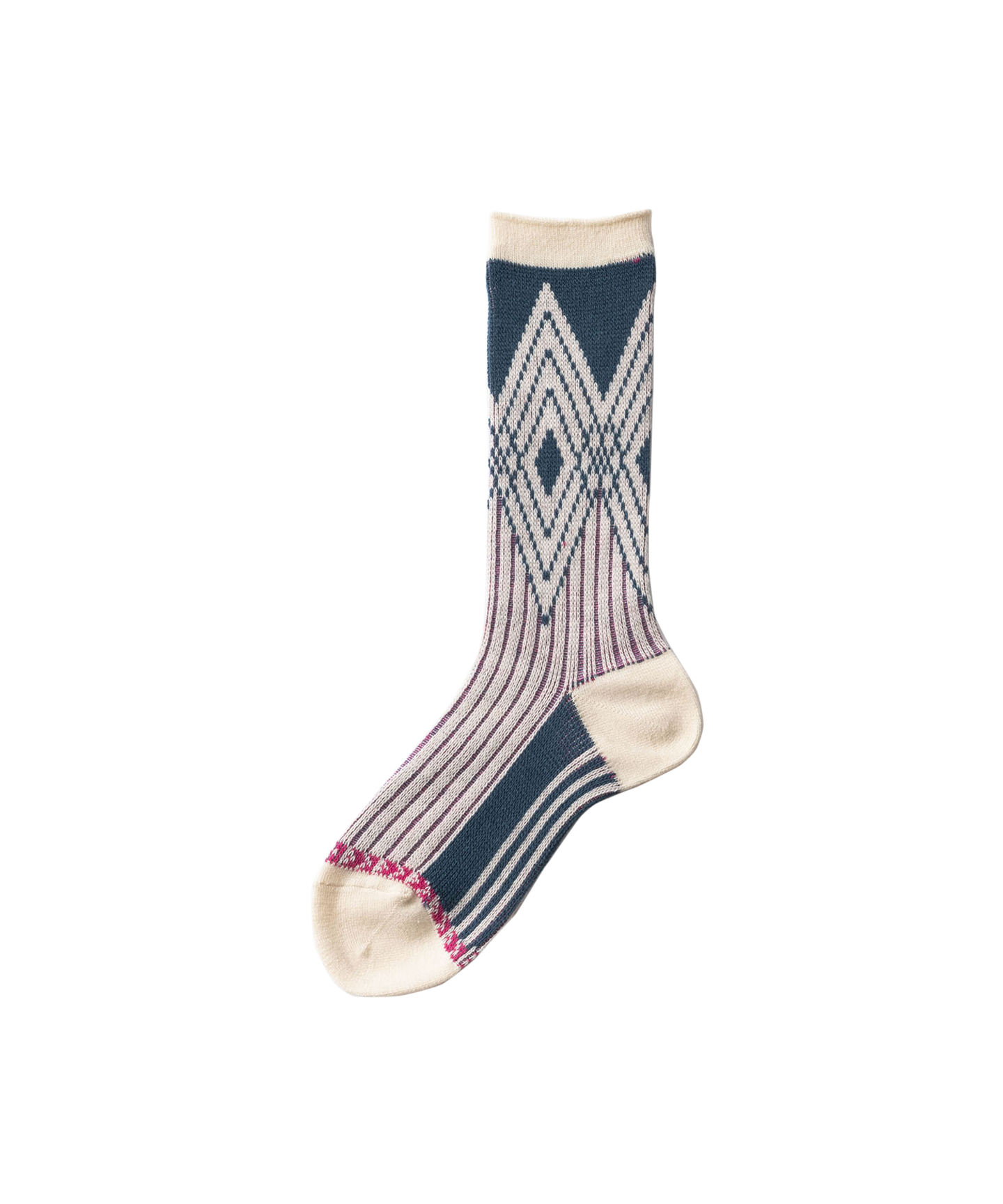 DIAMOND JACQUARD SOCKS