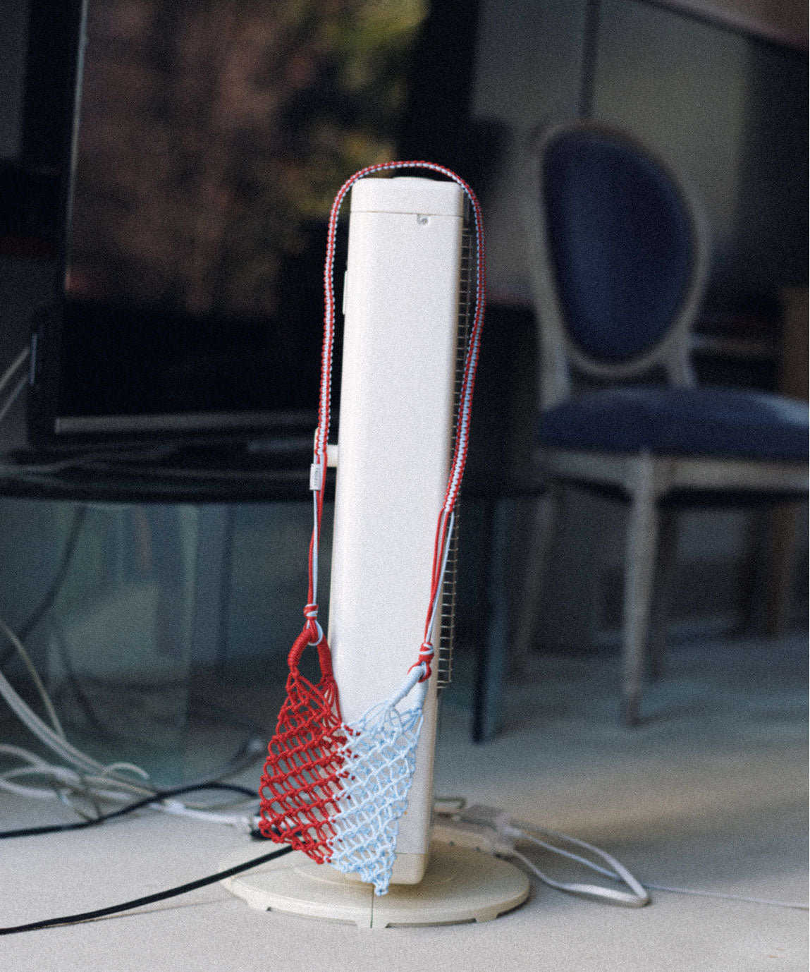 BICOLOR MACRAME BAG