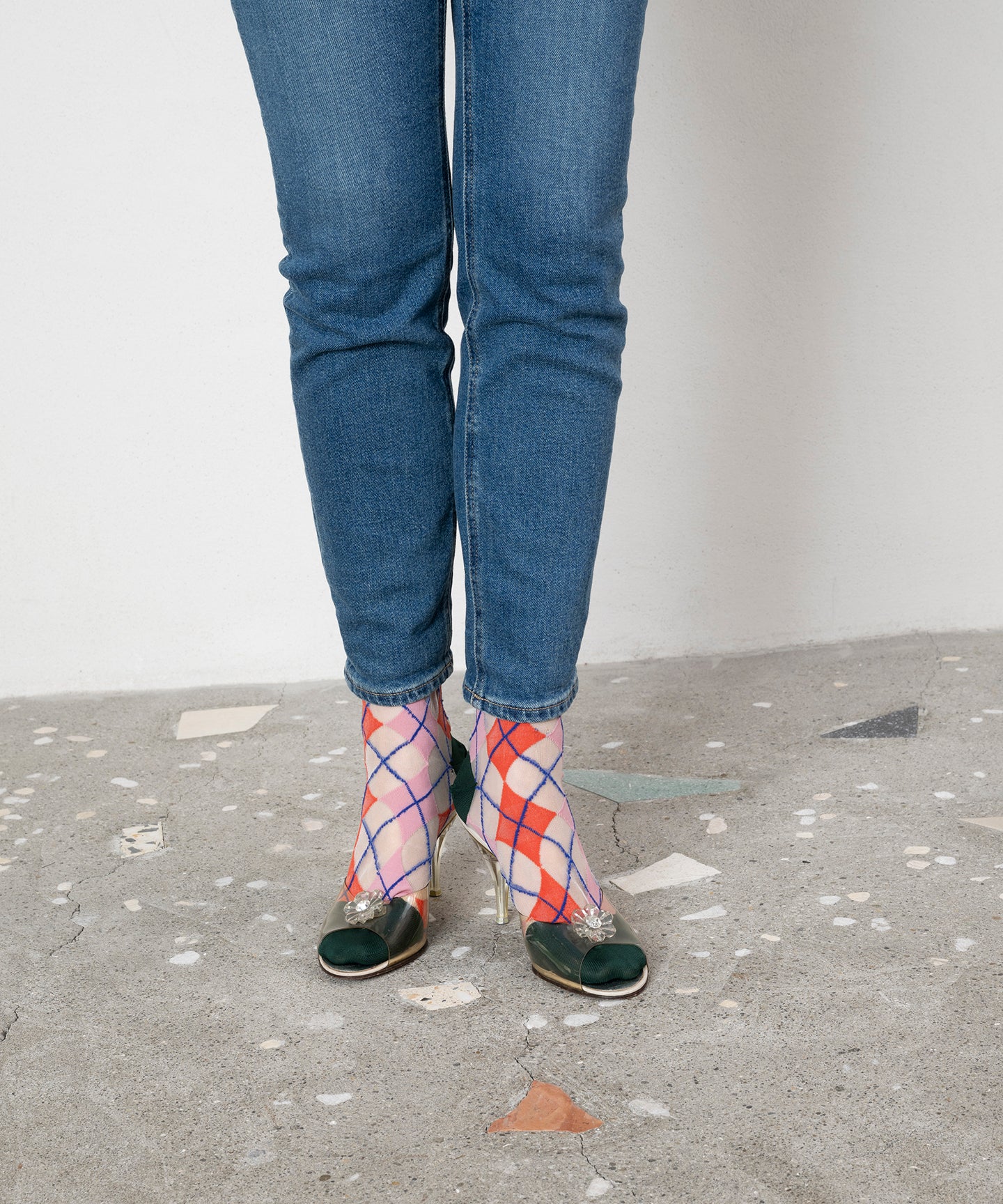 ARGYLE PATTERN SOCKS