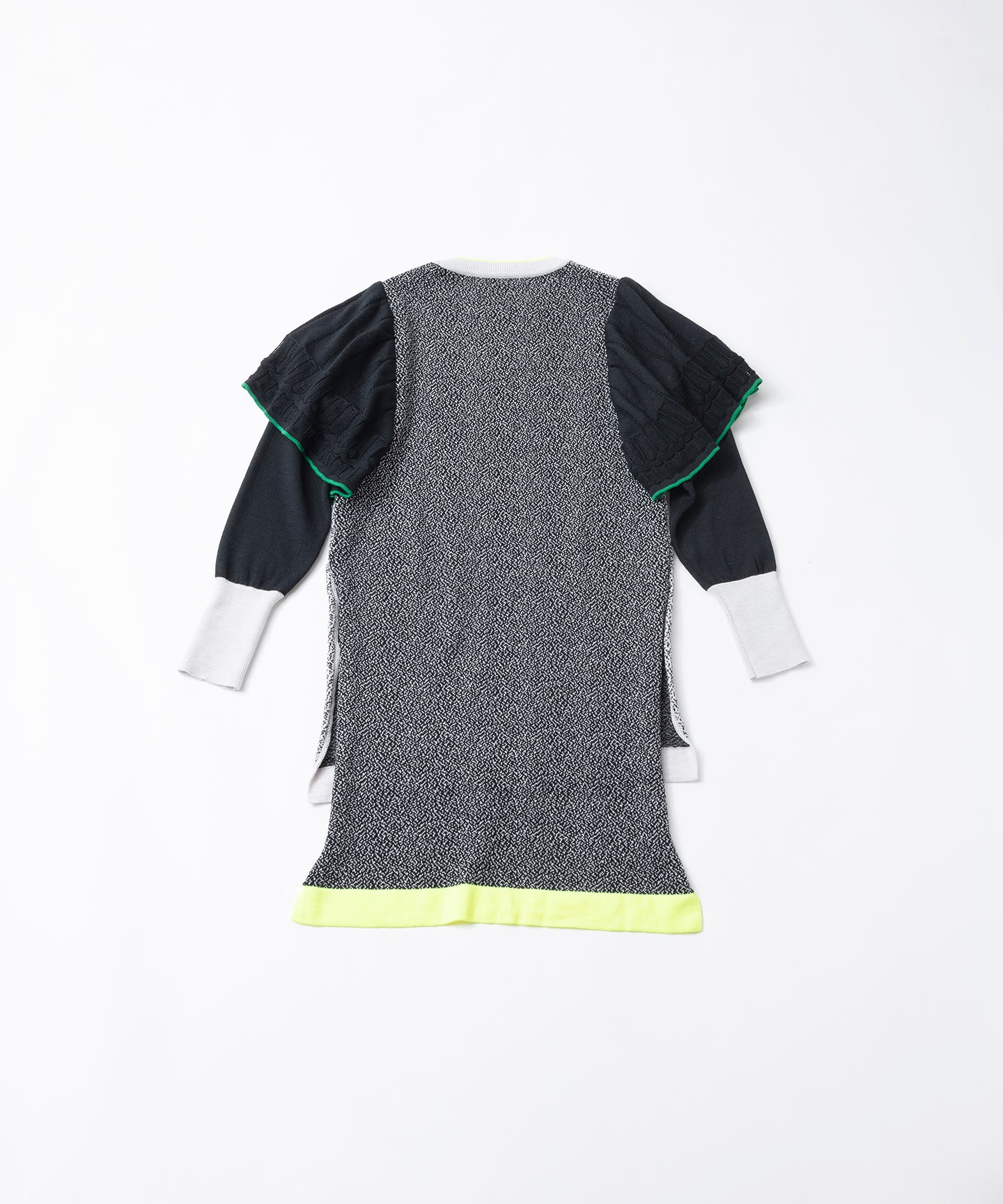 MELANGE FRILL DRESS