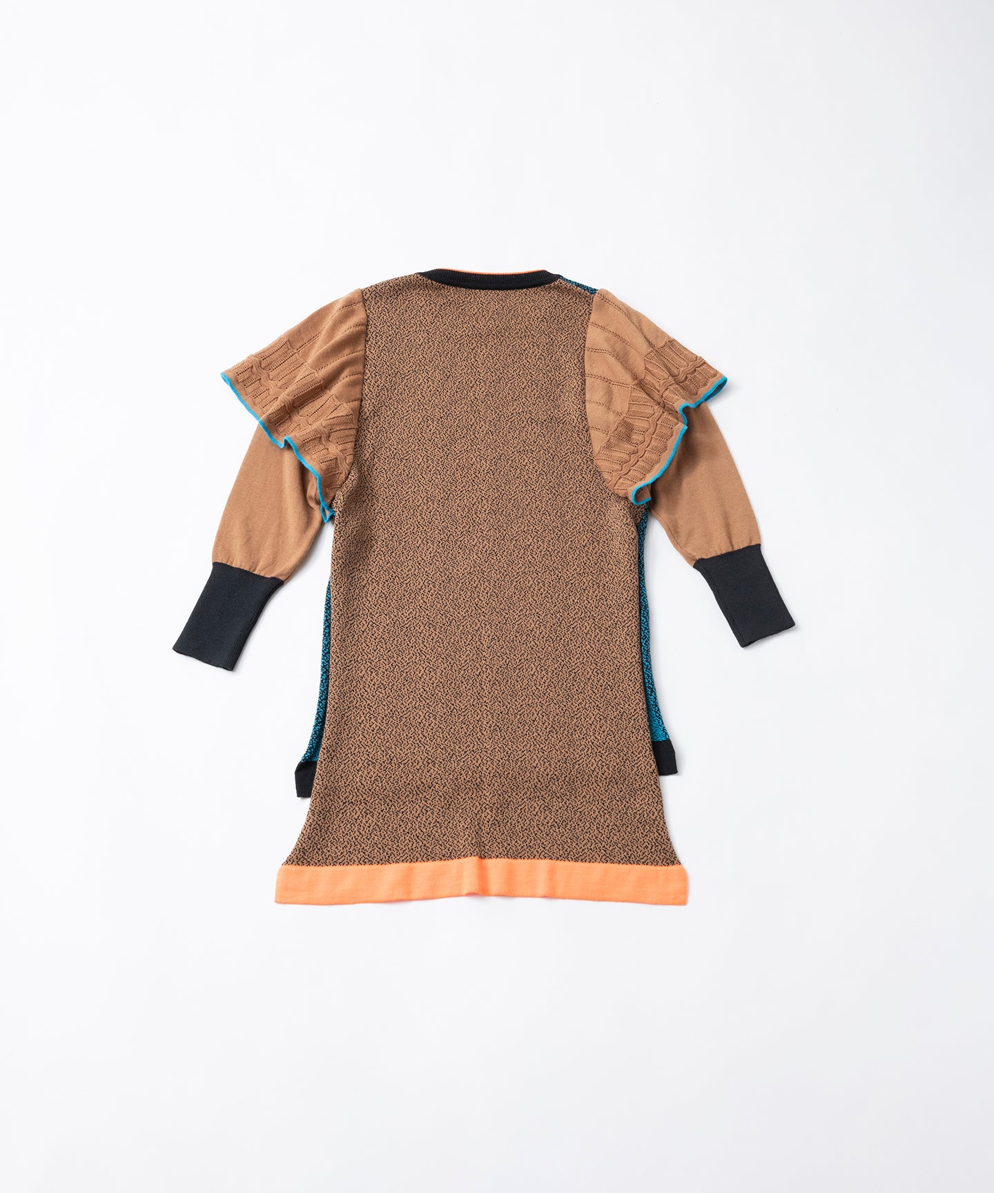 MELANGE FRILL DRESS