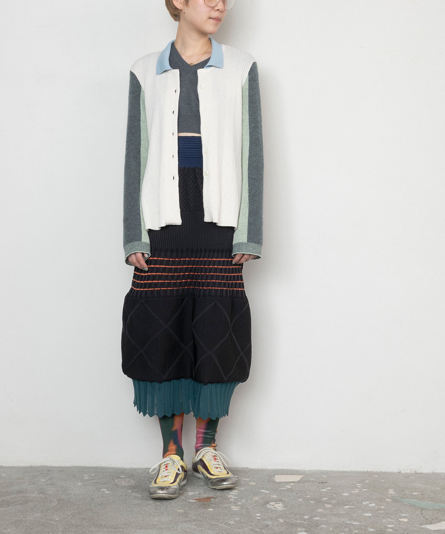 BICOLOR KNIT SHIRTS