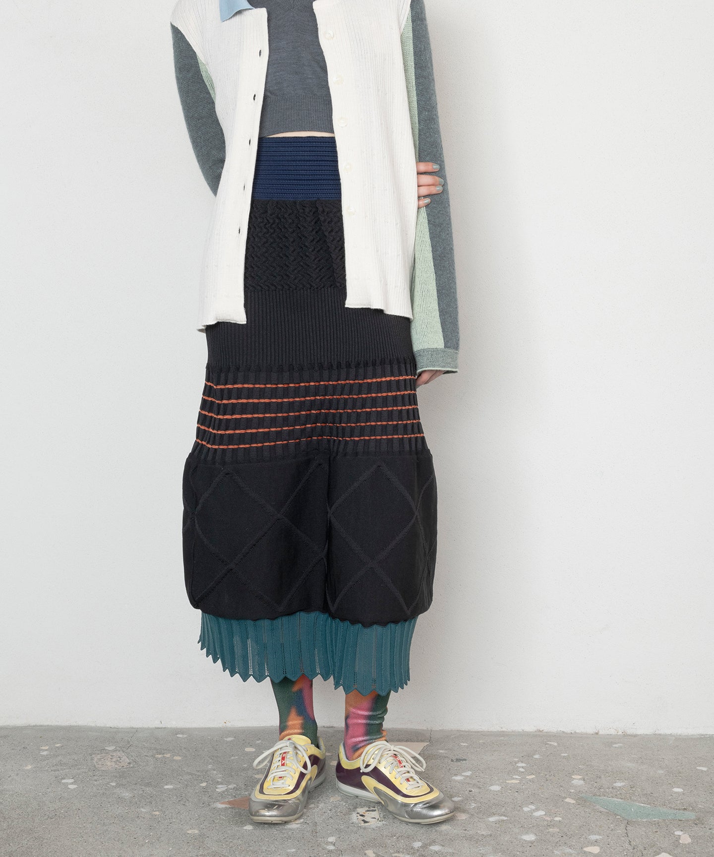 ADJUSTABLE KNIT SKIRT