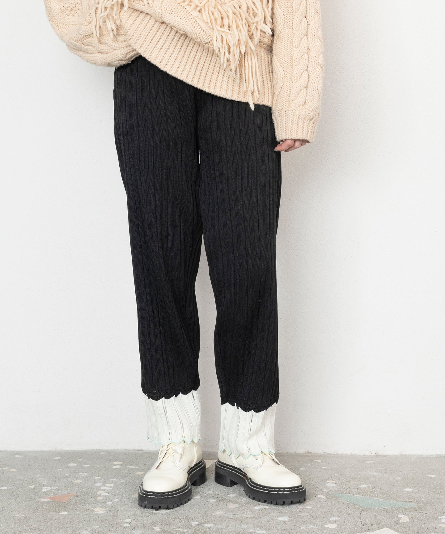ADJUSTABLE KNIT PANTS