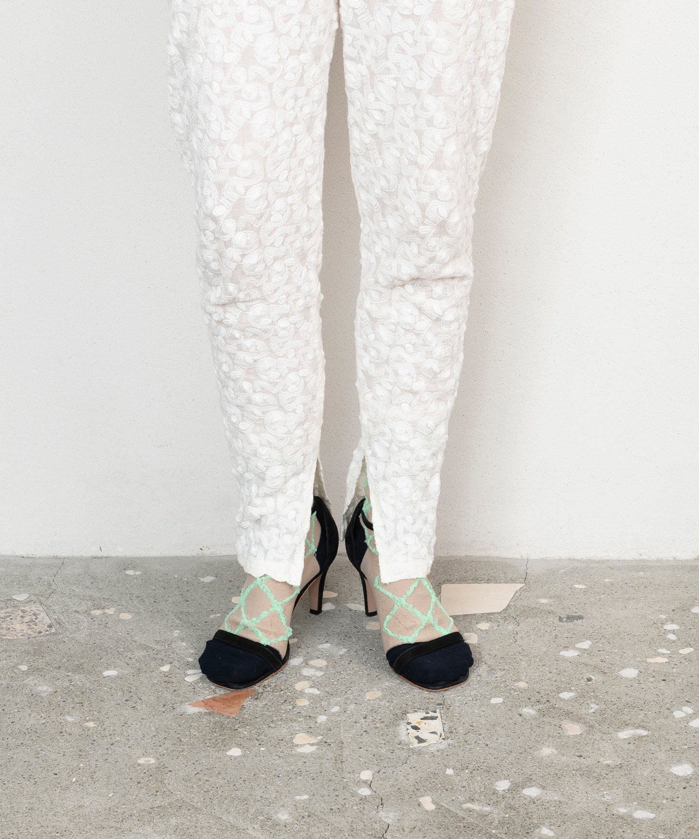 DIAMOND SHAPE FLUFFY SOCKS