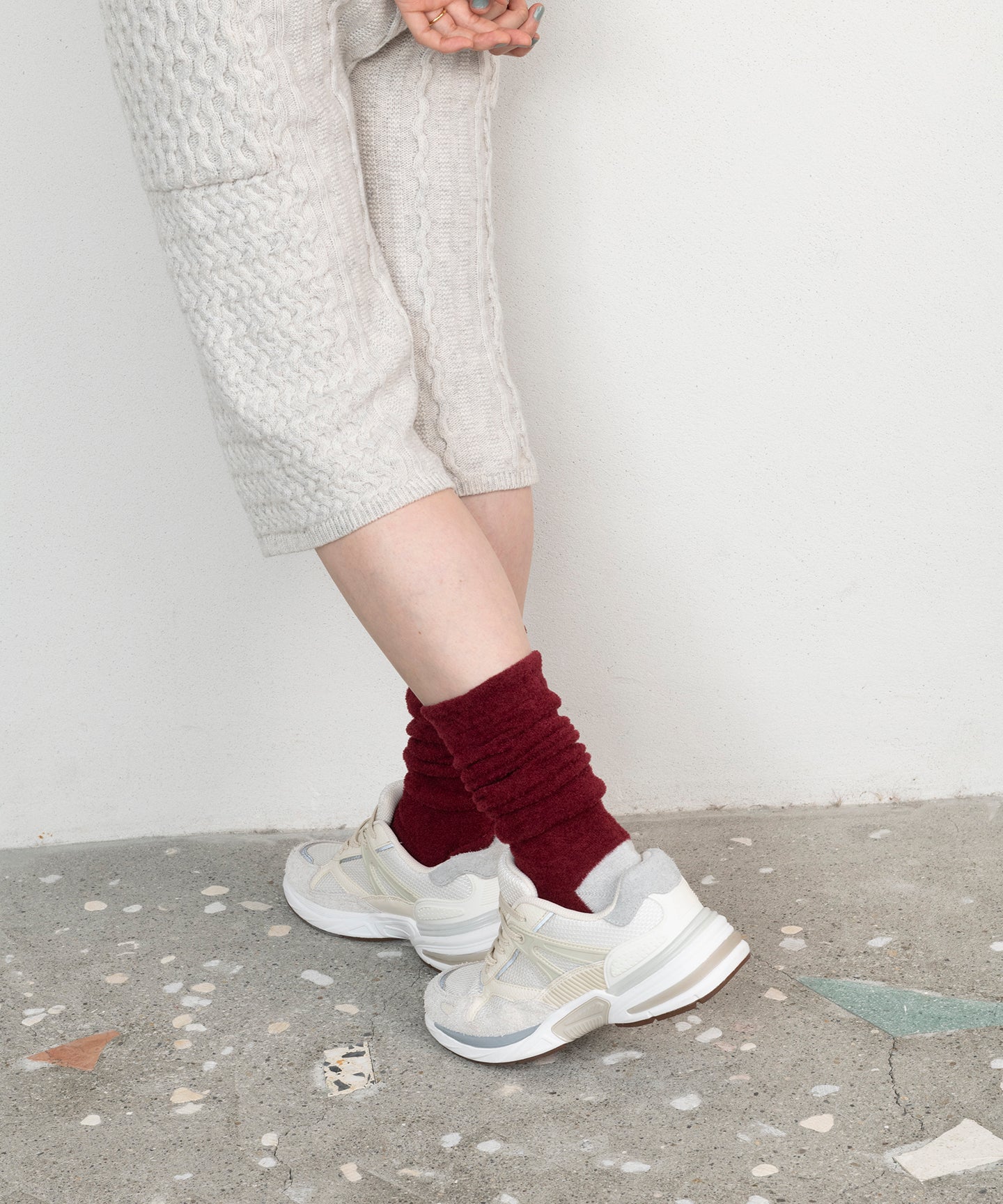 GATHER LOOSE HIGH SOCKS