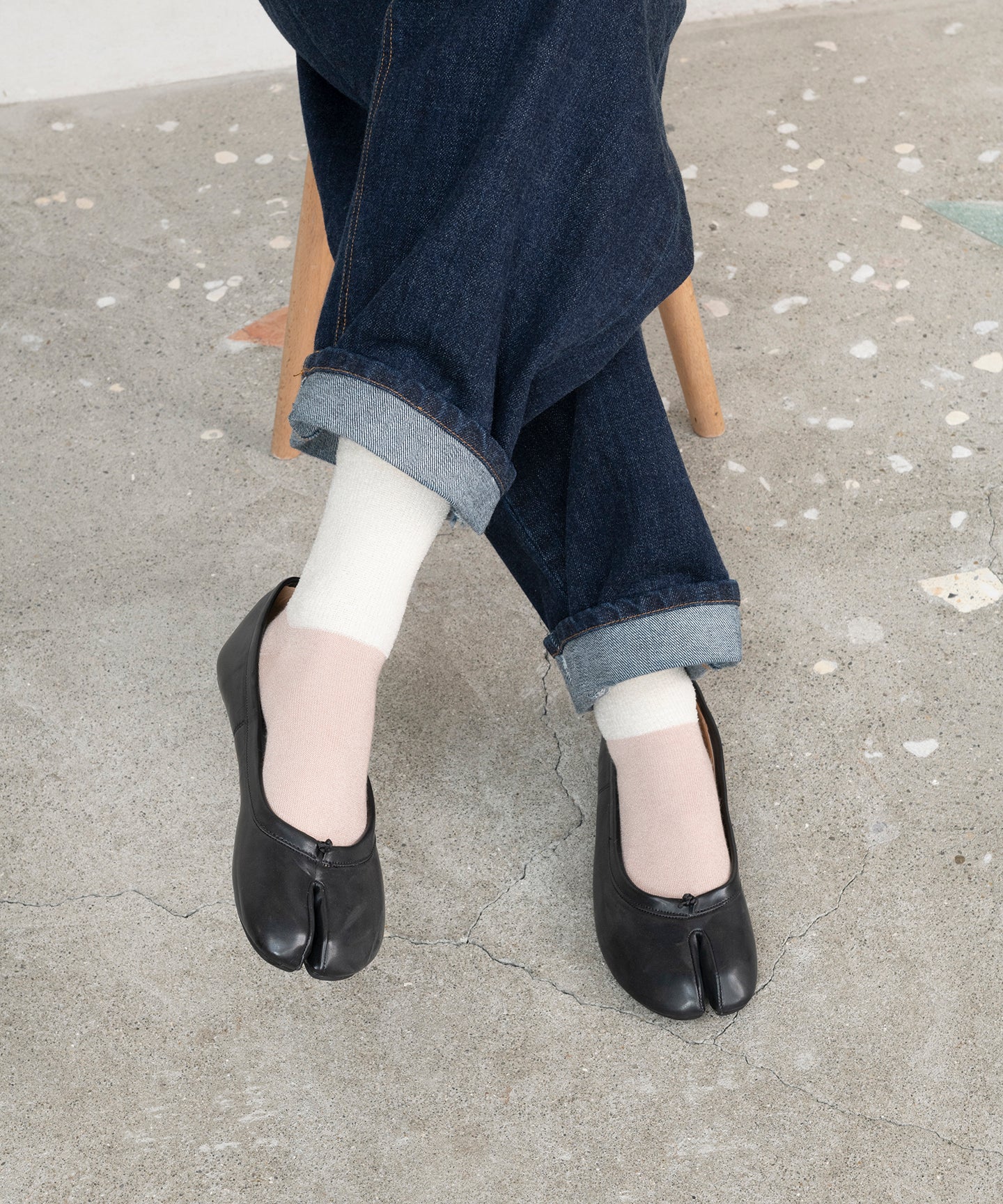 VELOR LAME TABI SOCKS