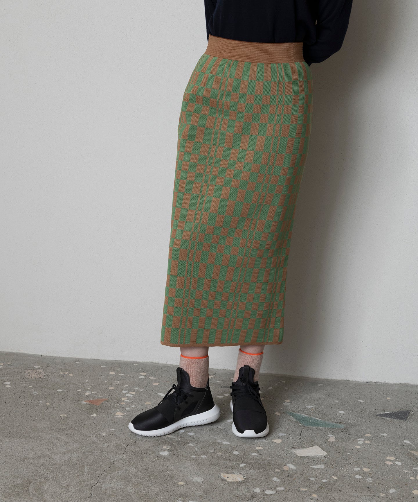 CHECKERED PATTERN SKIRT