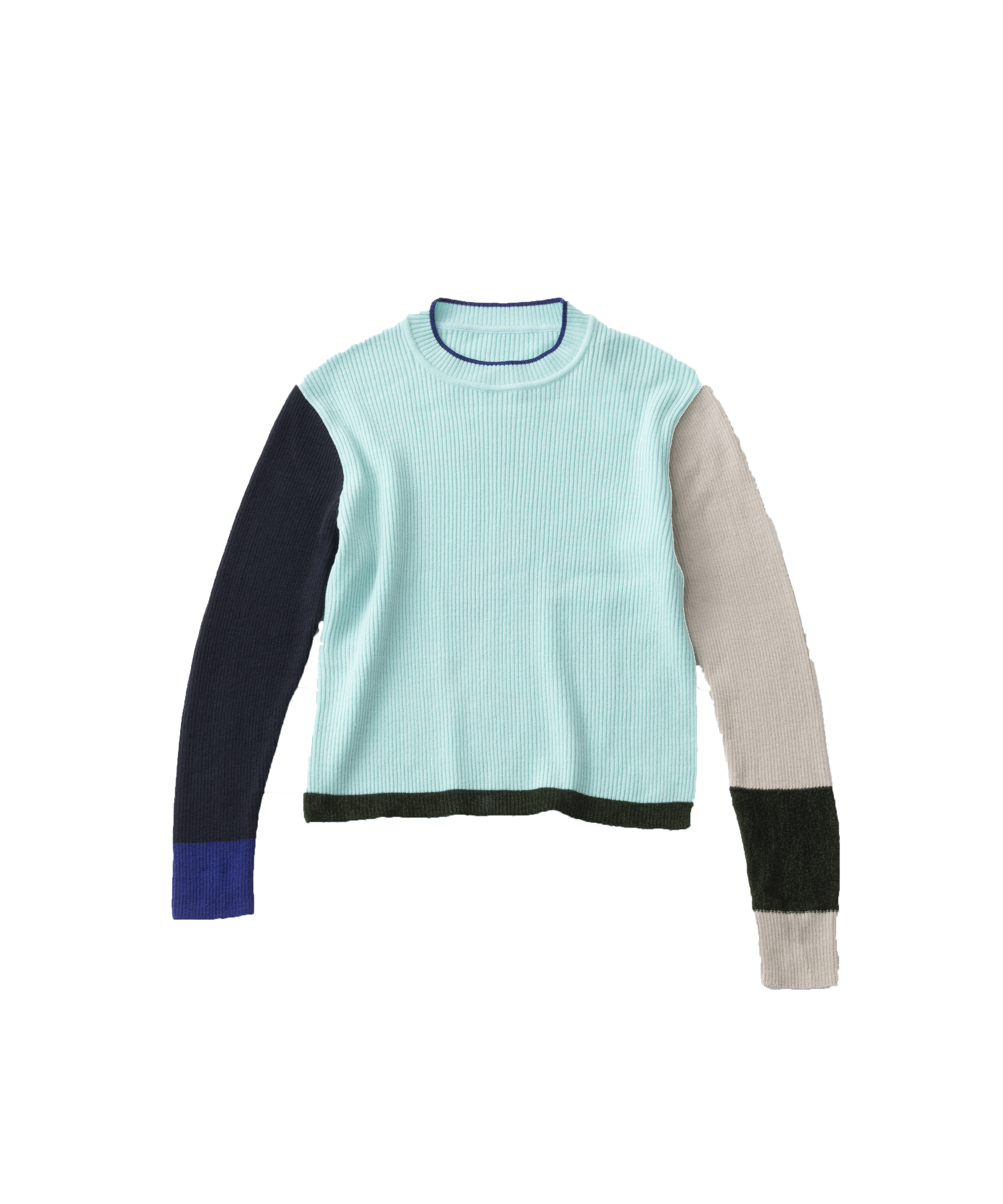 COLOUR RIB SWEATER