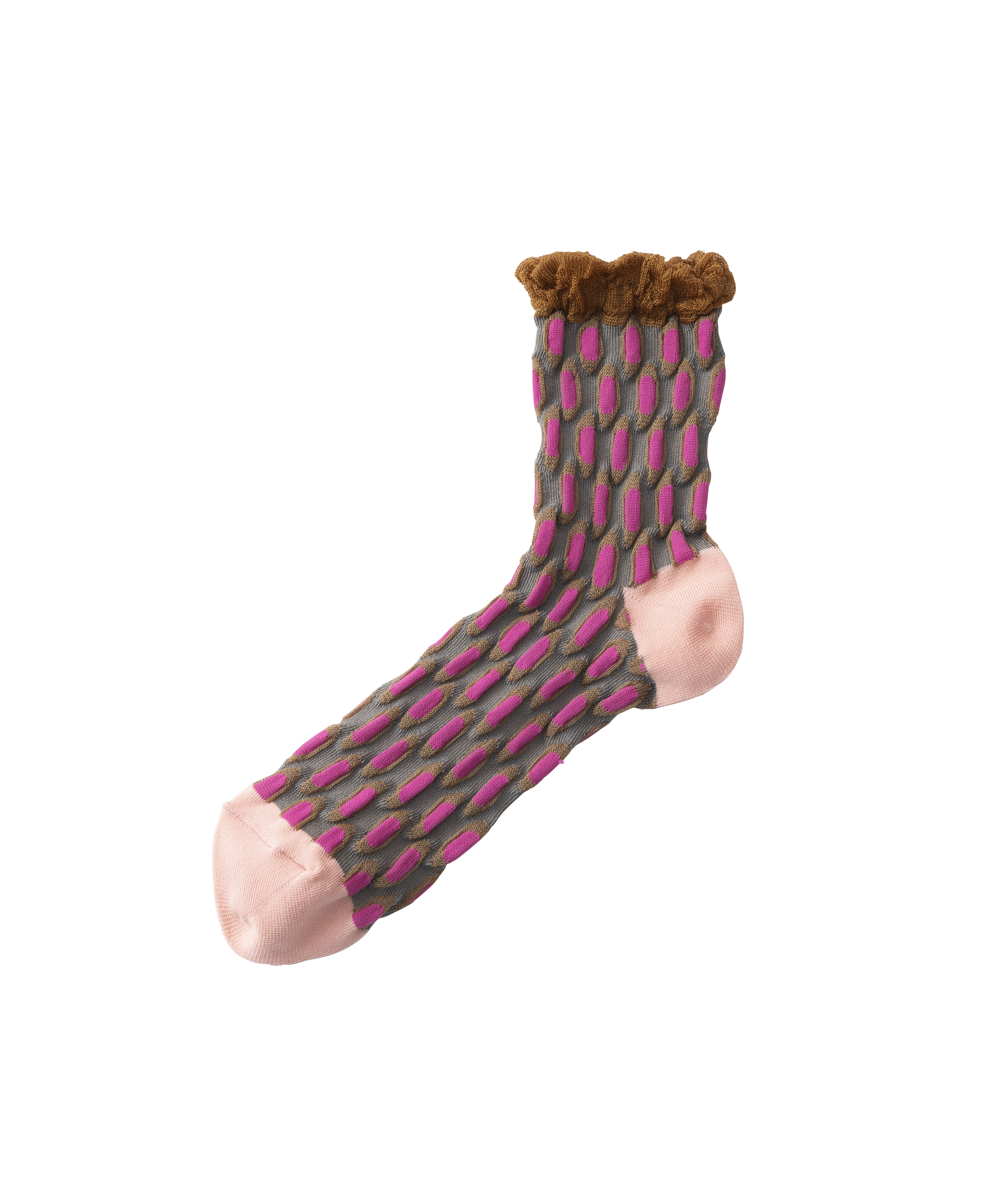 BUMPY MESH DOT SOCKS