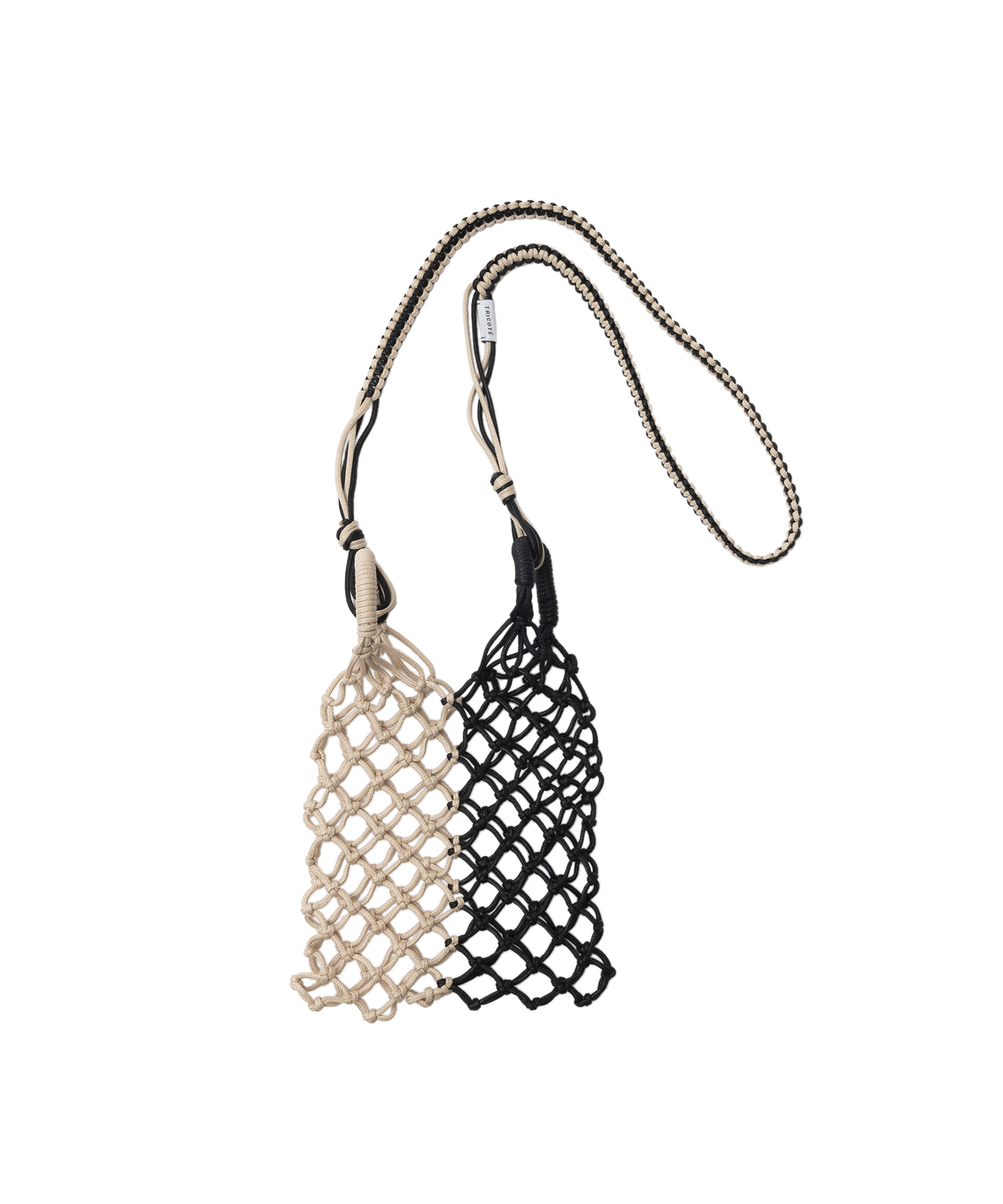 BICOLOR MACRAME BAG