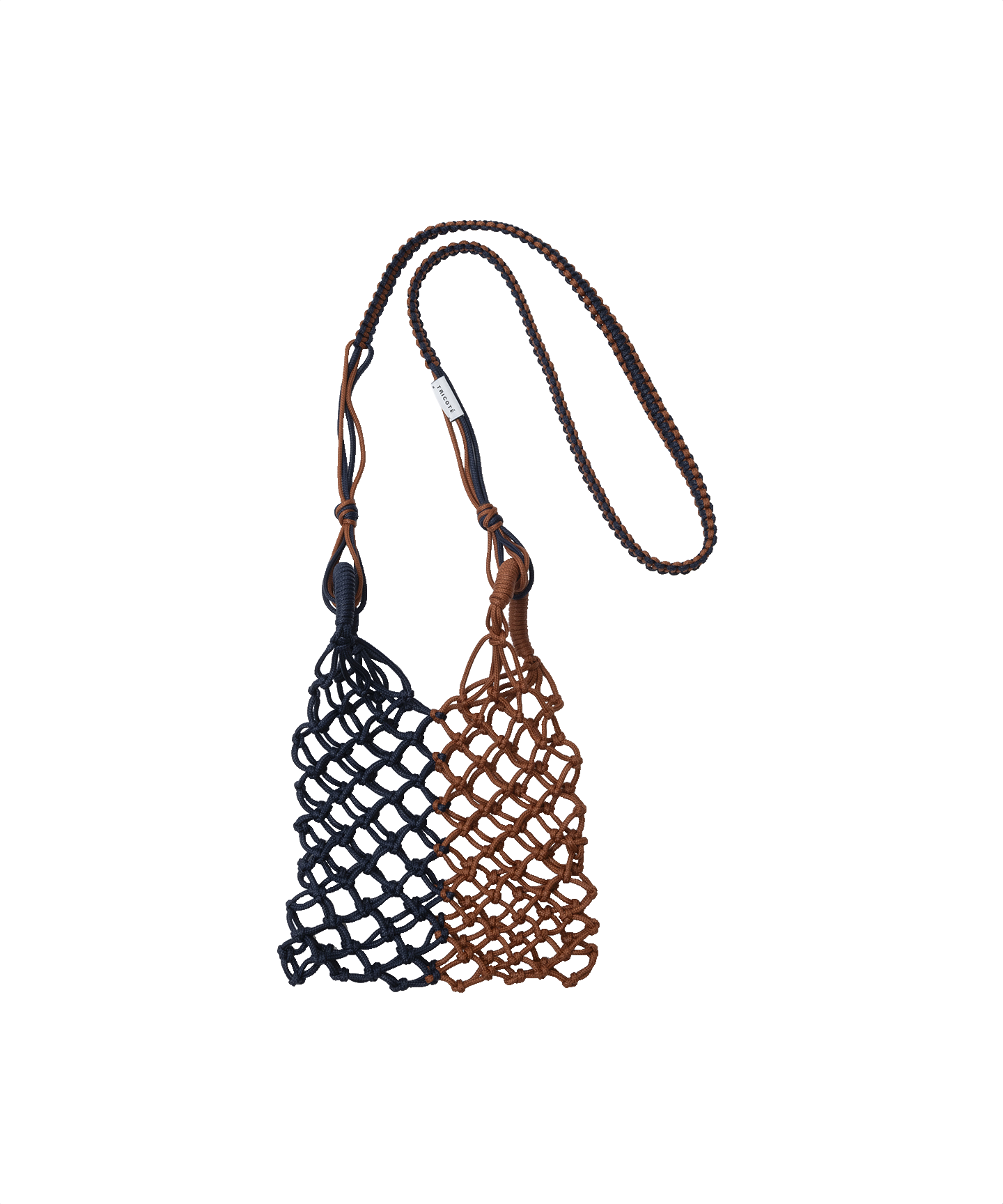 BICOLOR MACRAME BAG
