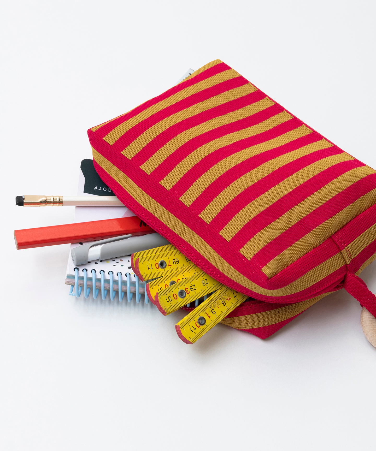 STRIPE KNIT POUCH midium