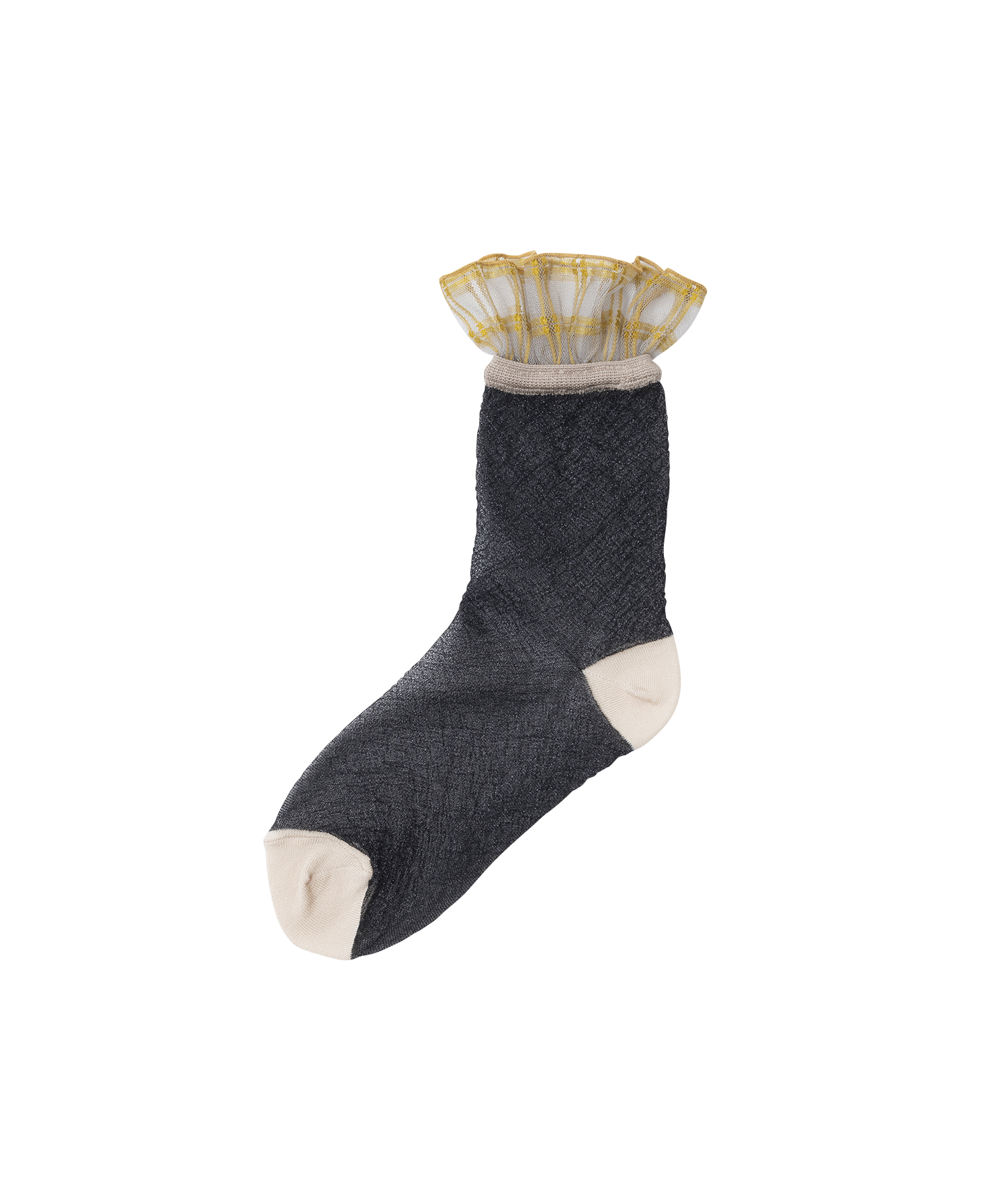 FRILLED CHECK SOCKS