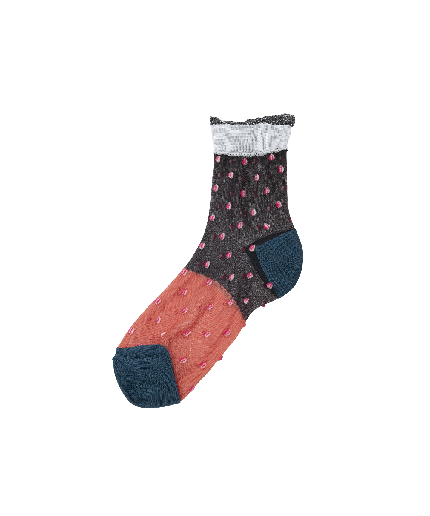 BACK CUTTED DOT SOCKS