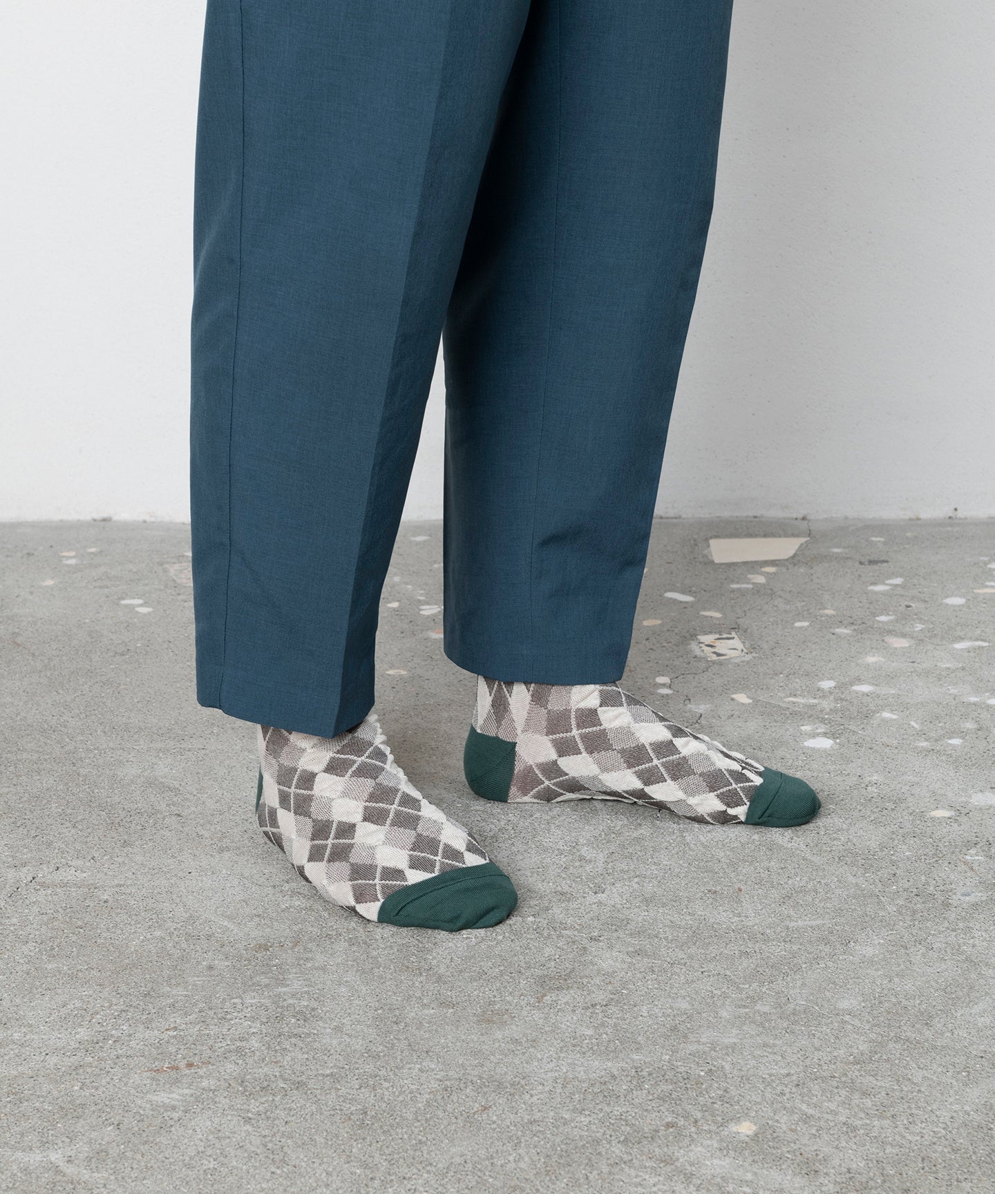 BUMPY ARGYLE SOCKS