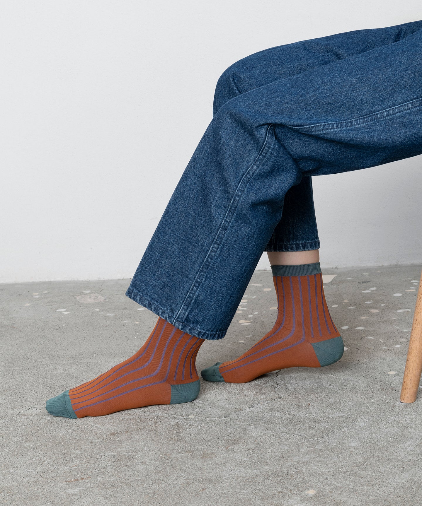 SEE-THROUGH RIB SOCKS