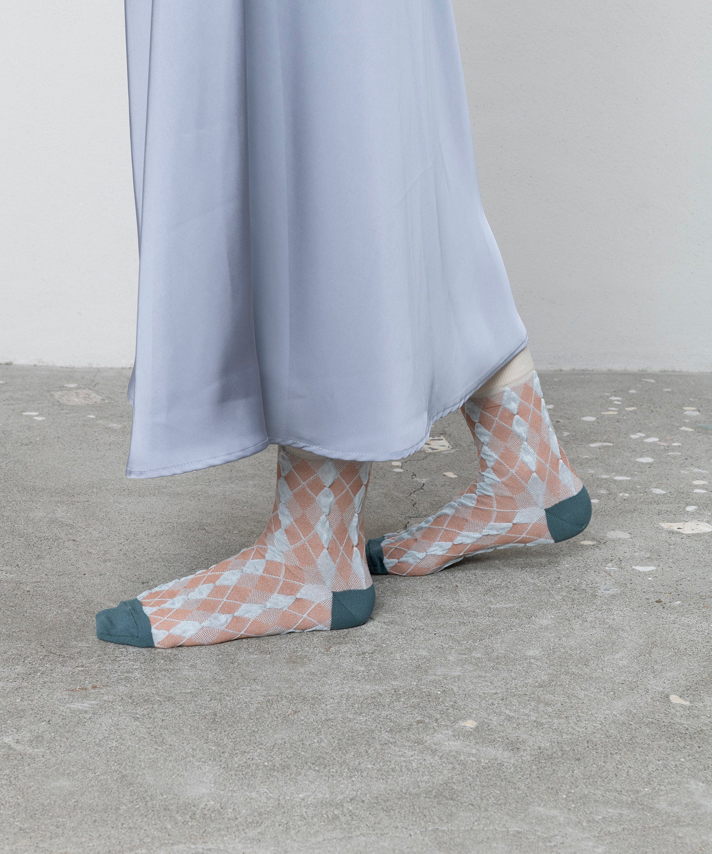BUMPY ARGYLE SOCKS