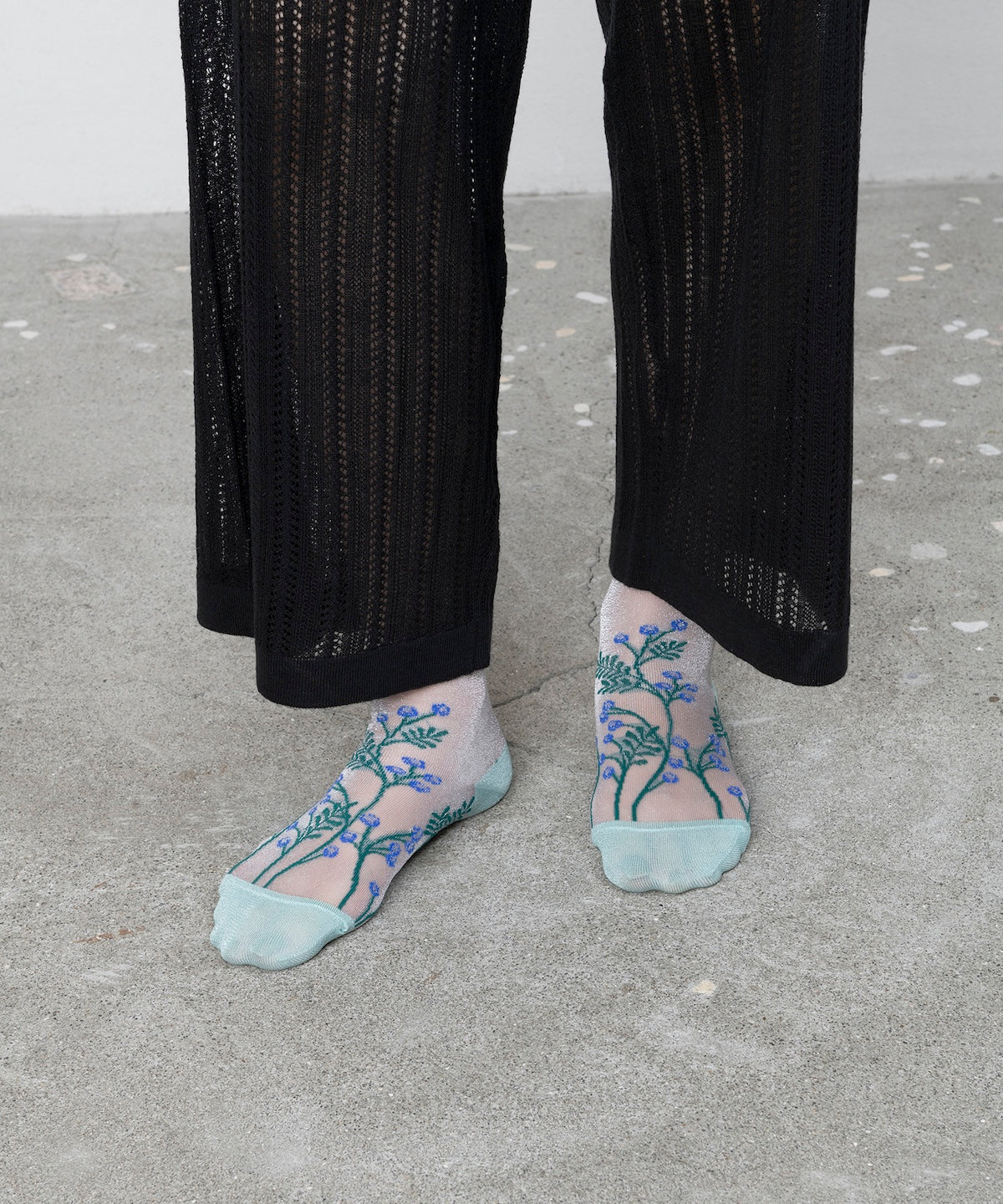 FLOWER TRANCEPARENT SOCKS