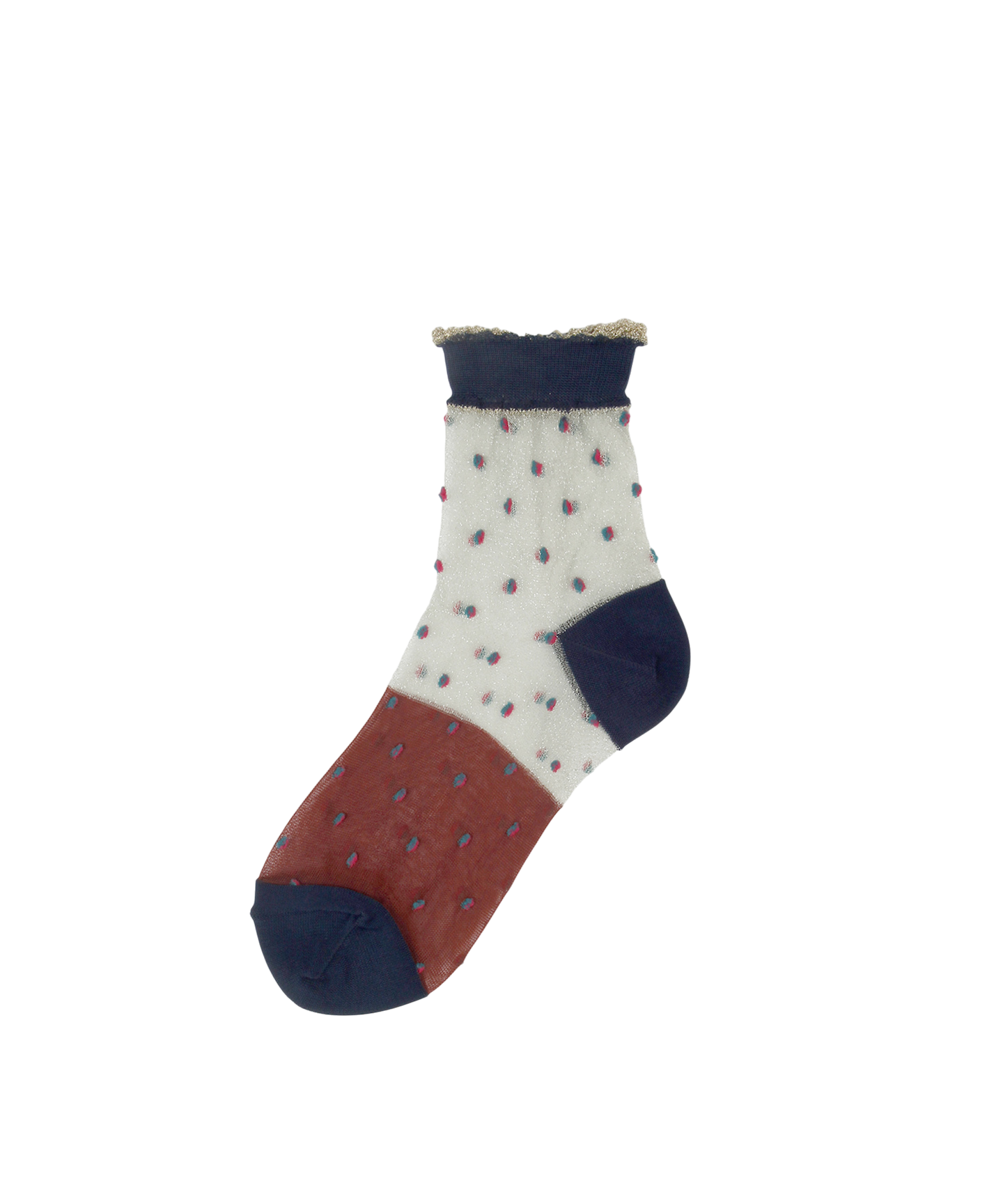 BACK CUTTED DOT SOCKS