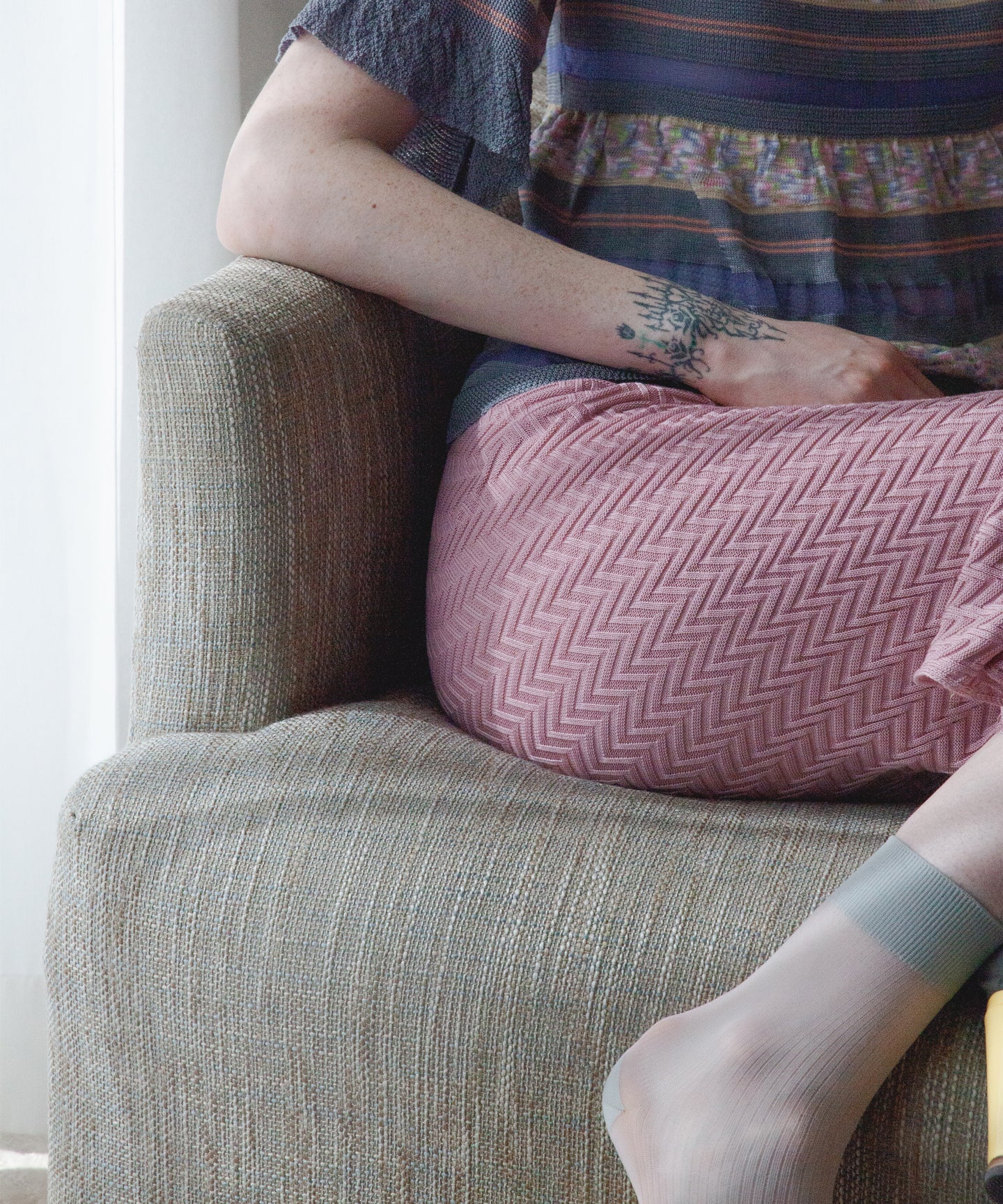 STRIPE KNIT SKIRT