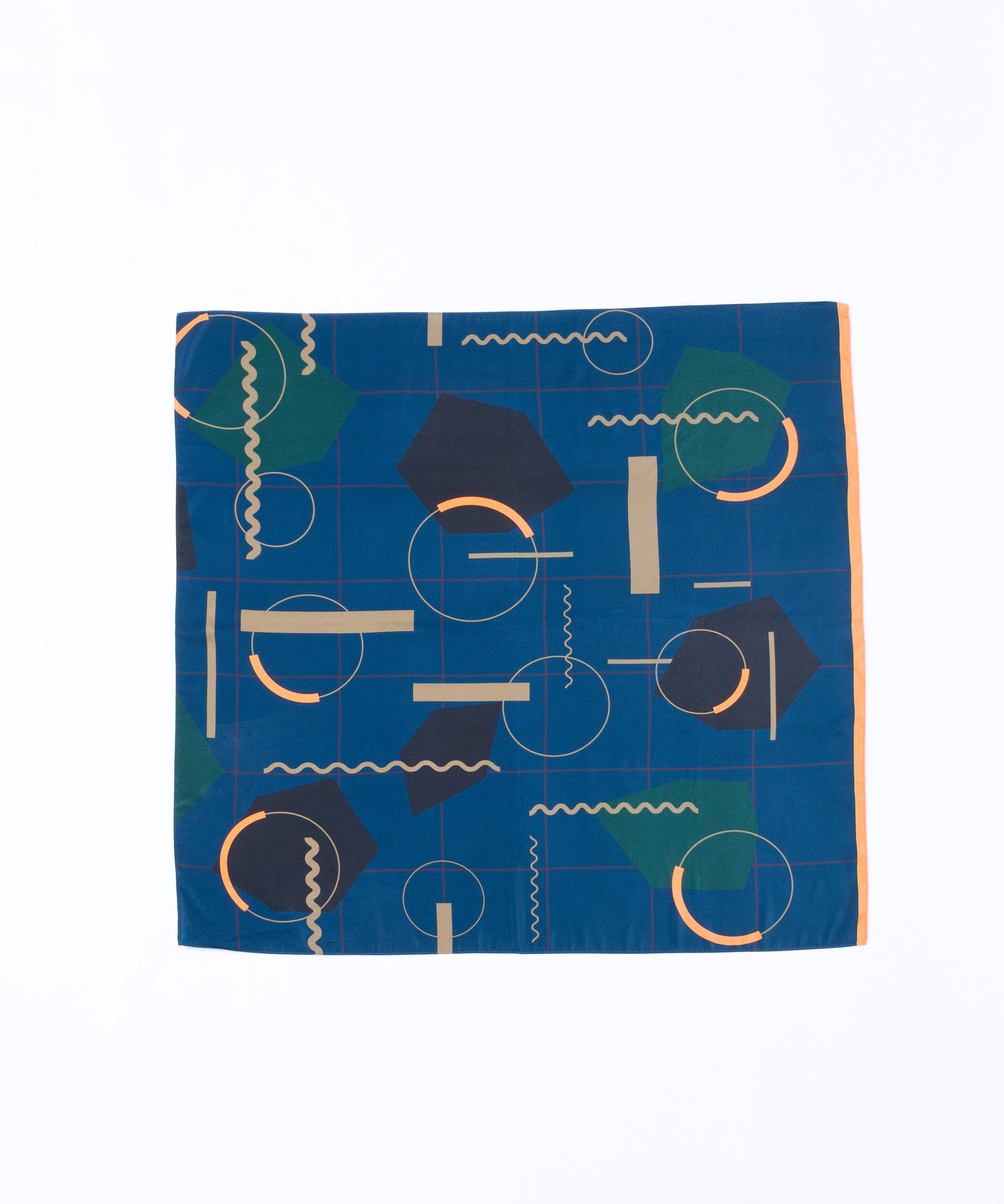 GEOMETRIC CHECK SCARF