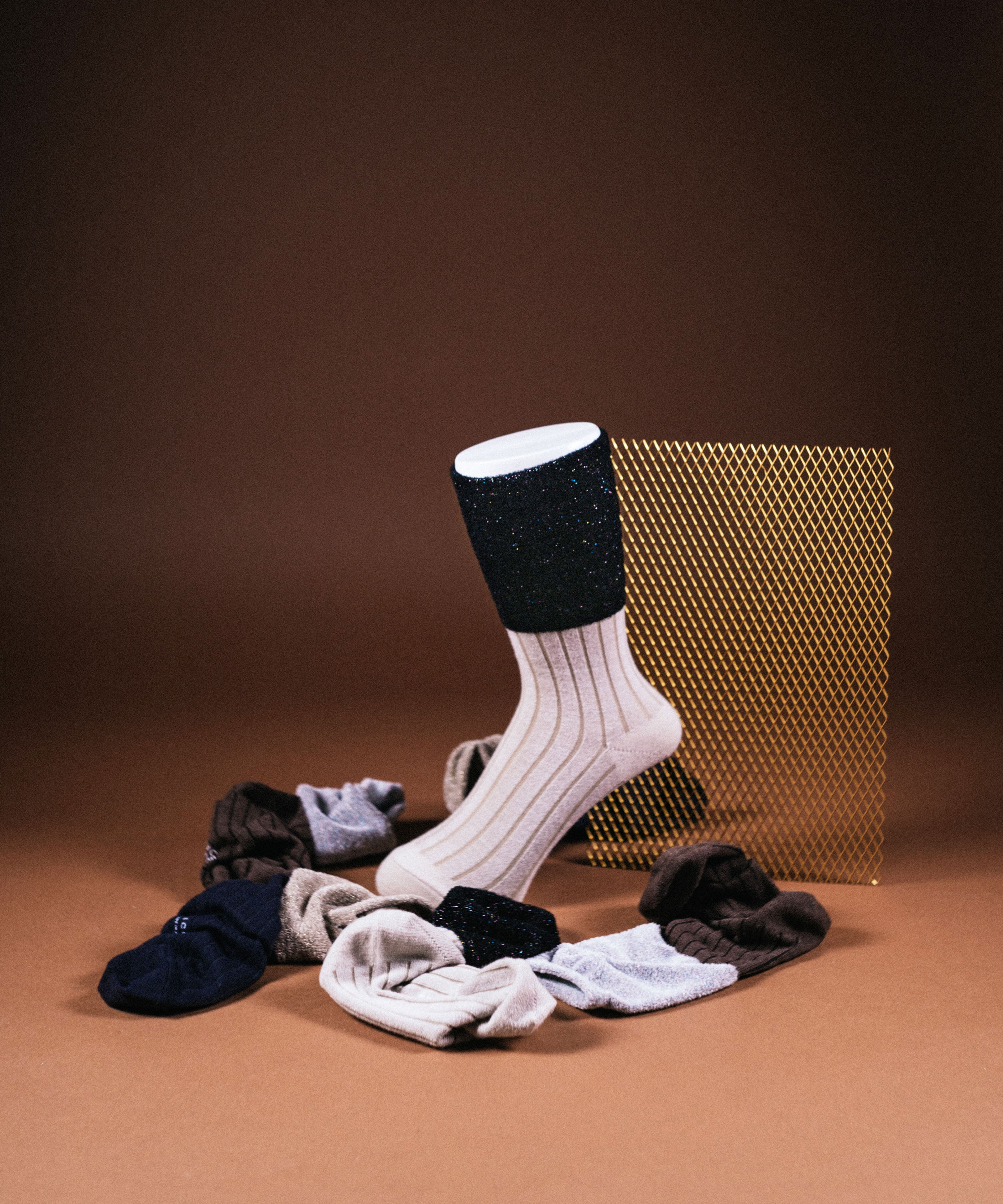 VELVET RIB SOCKS