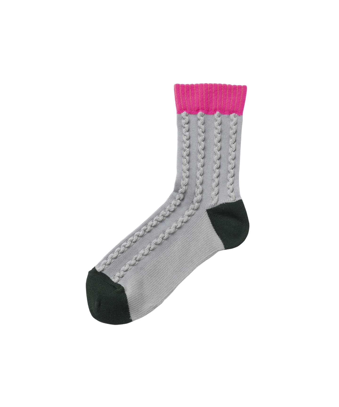 CABLE STRIPE SOCKS