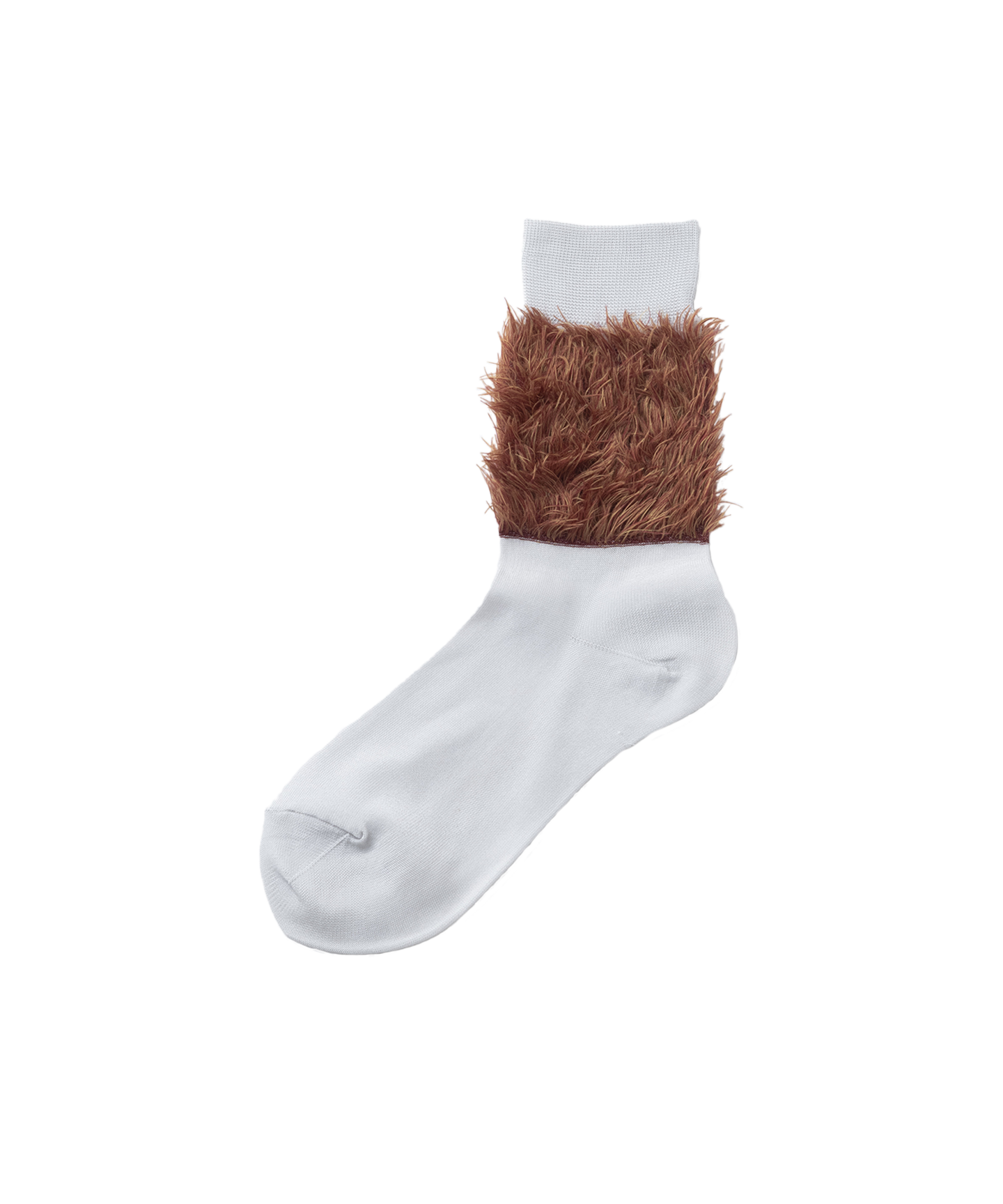 MELANGE FAKE FUR SOCKS