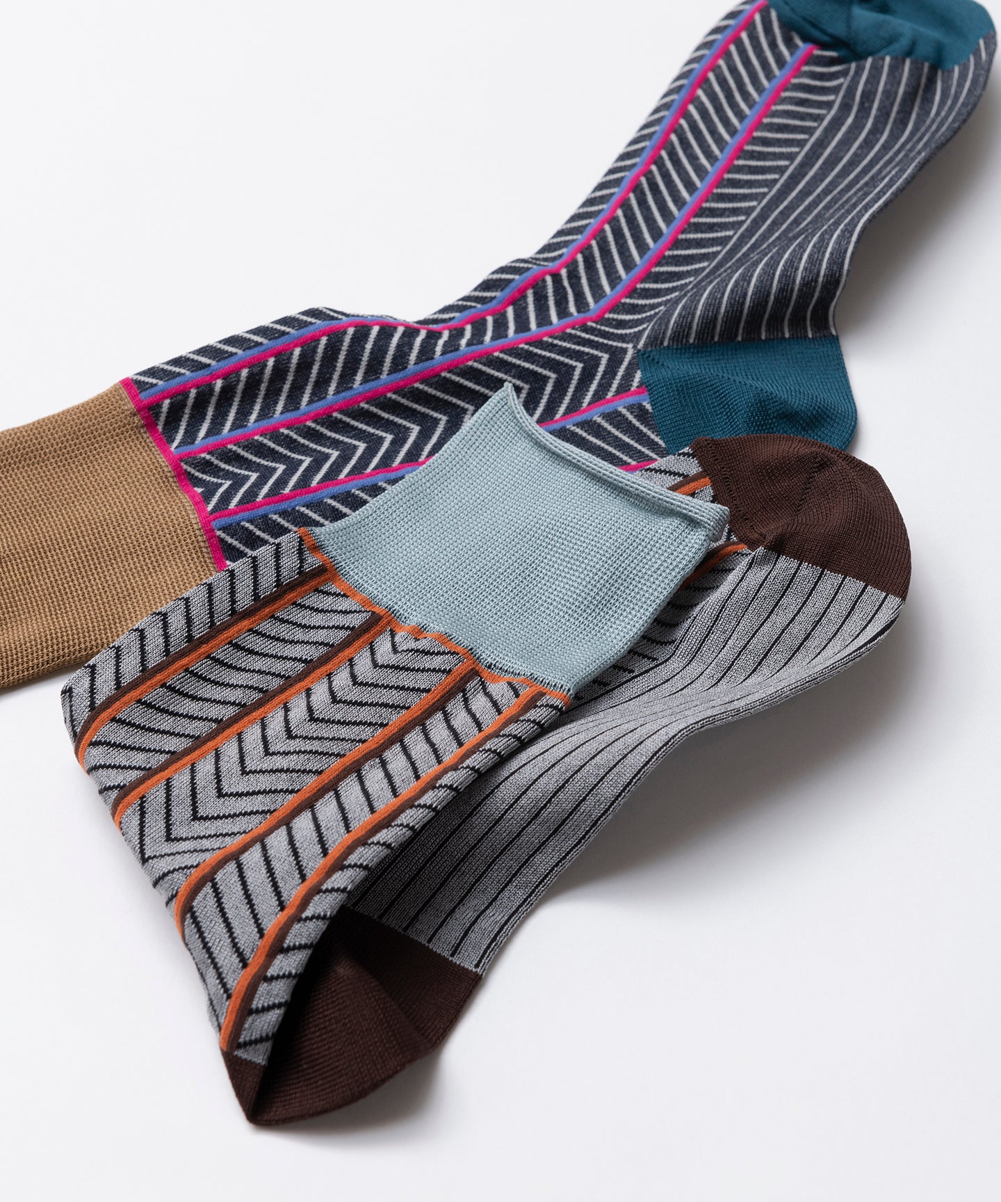 HERRINGBONE STRIPE SOCKS