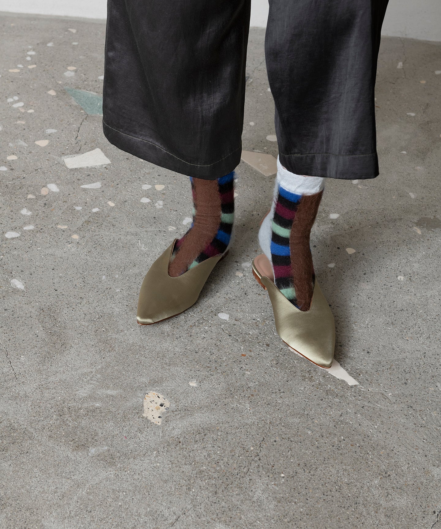 CHECK SHAGGY SOCKS