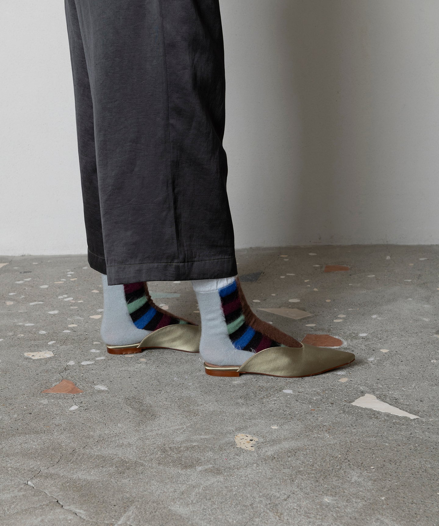 CHECK SHAGGY SOCKS