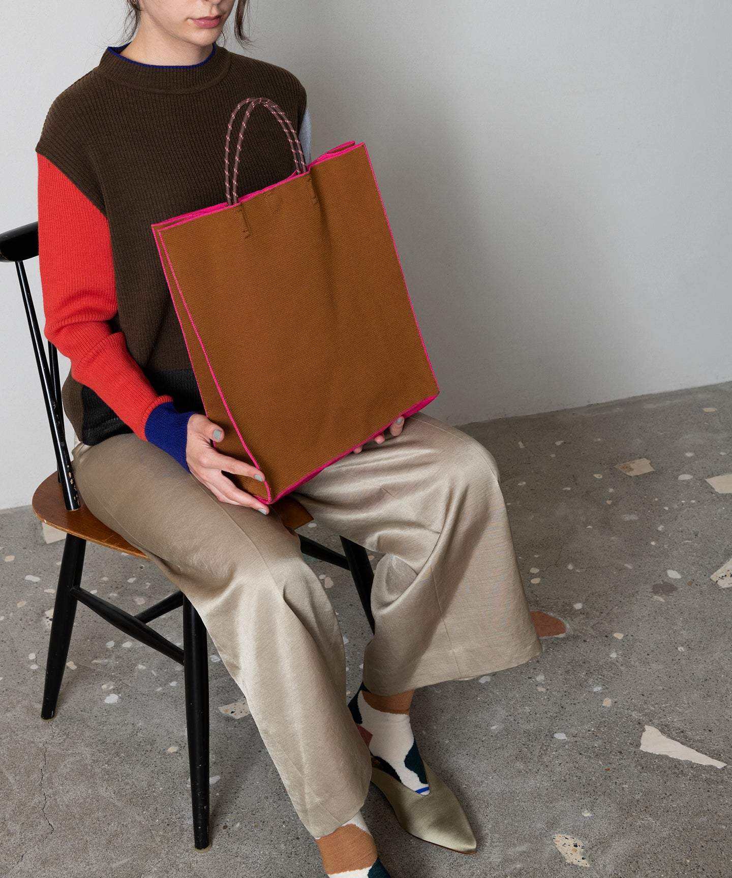 PAPER KNIT BAG LARGE