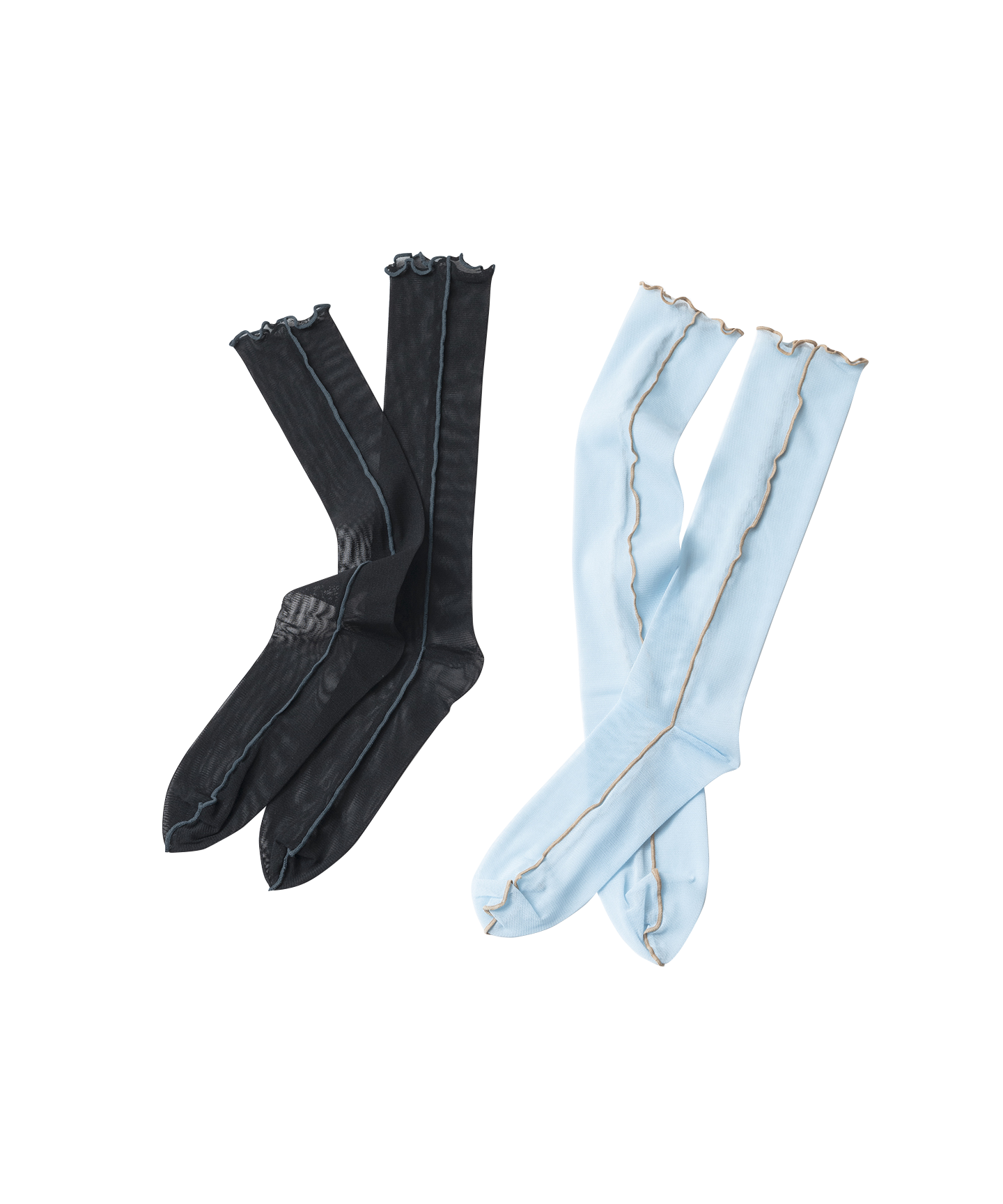 2MELLOW TULLE HIGH SOCKS SET