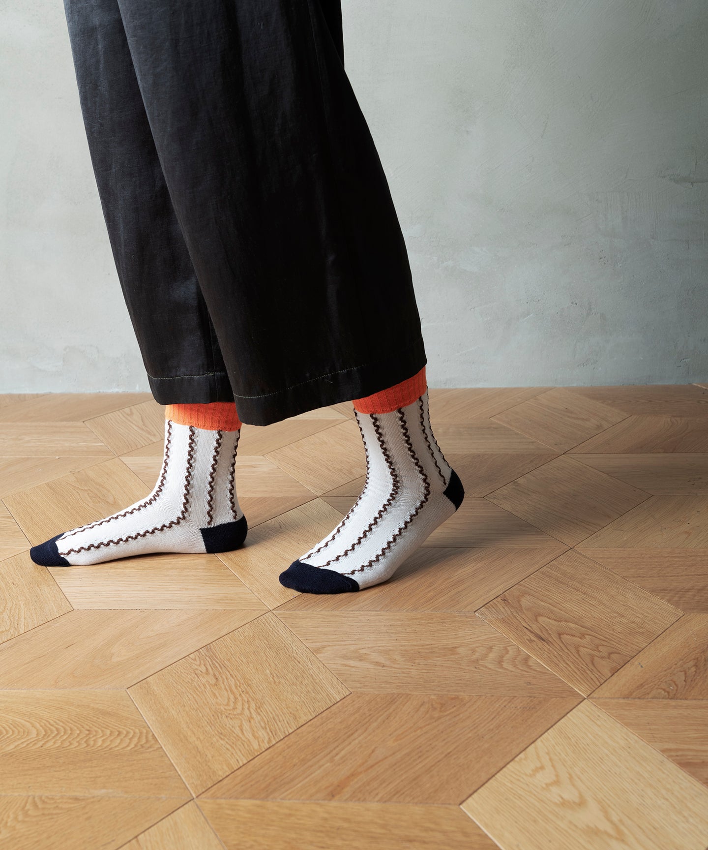 CABLE STRIPE SOCKS