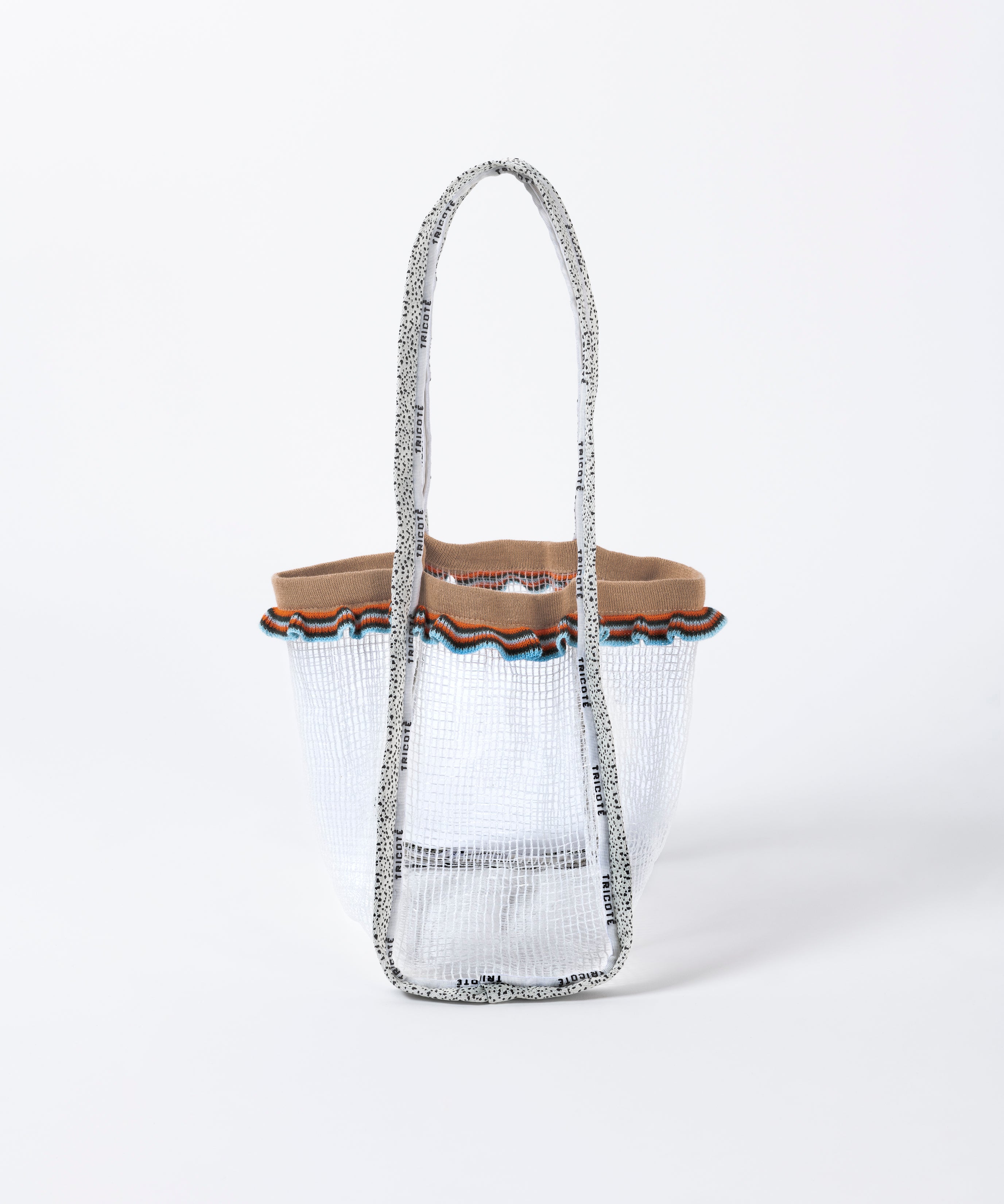 FRILL KNIT TOTE BAG SMALL