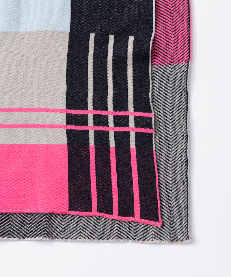STRIPE CHECKERD MUFFLER