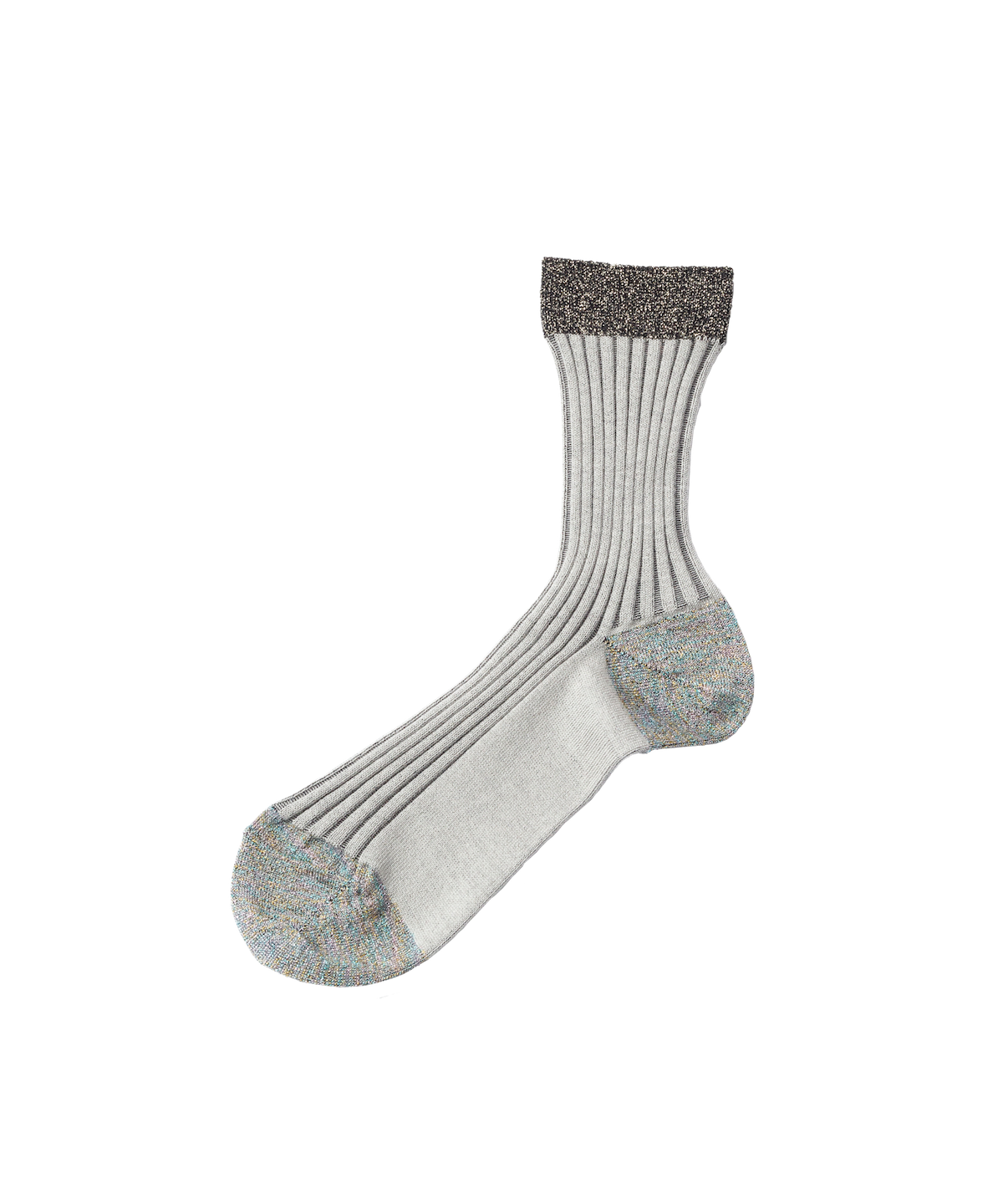 LAME COLOR RIB SOCKS