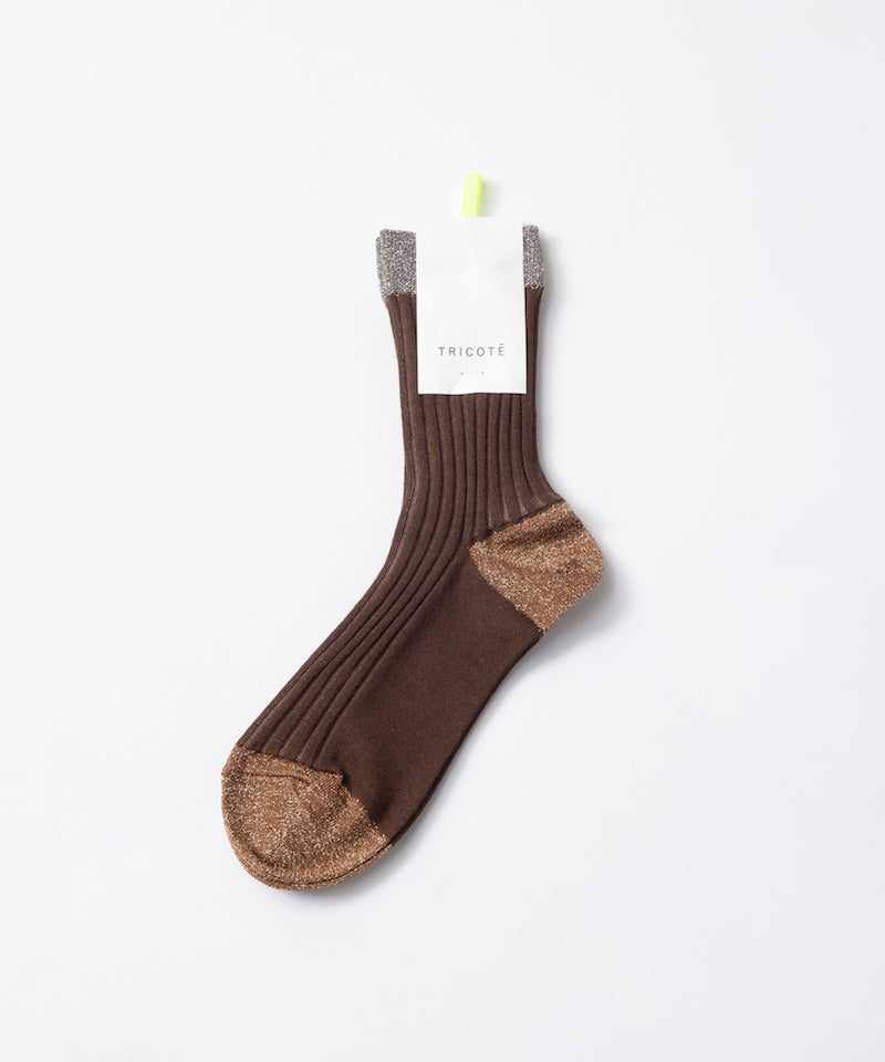 LAME COLOR RIB SOCKS