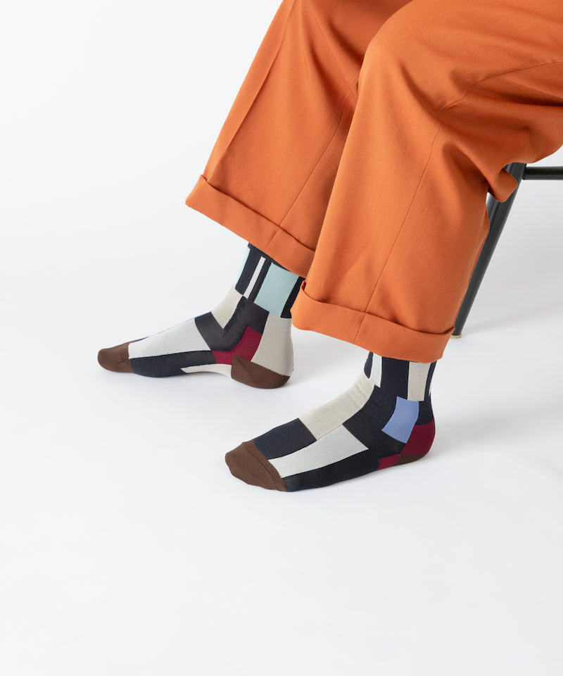 RANDOM PATCH PAPA SOCKS (MENS)