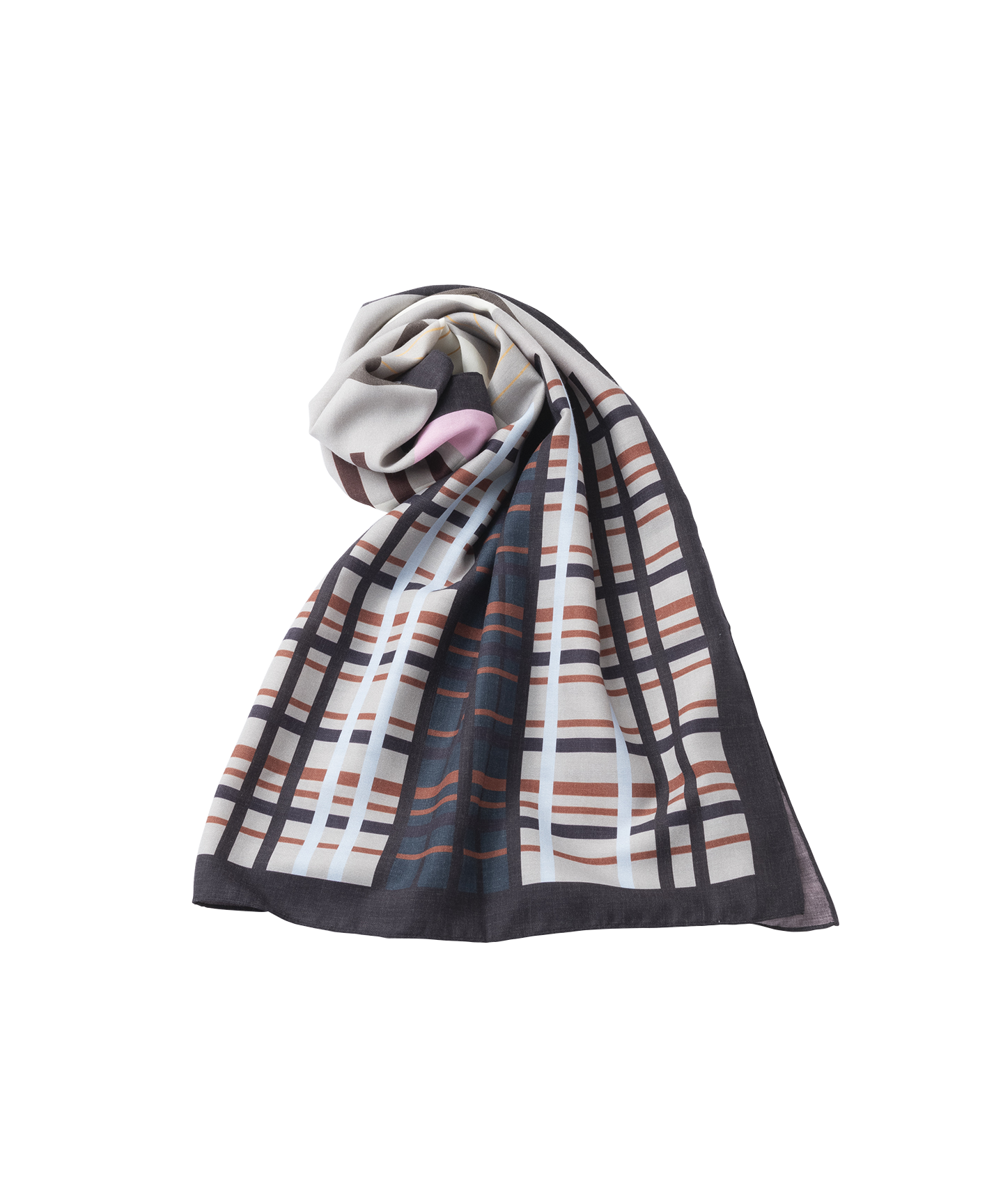 CHECK WOOL SCARF
