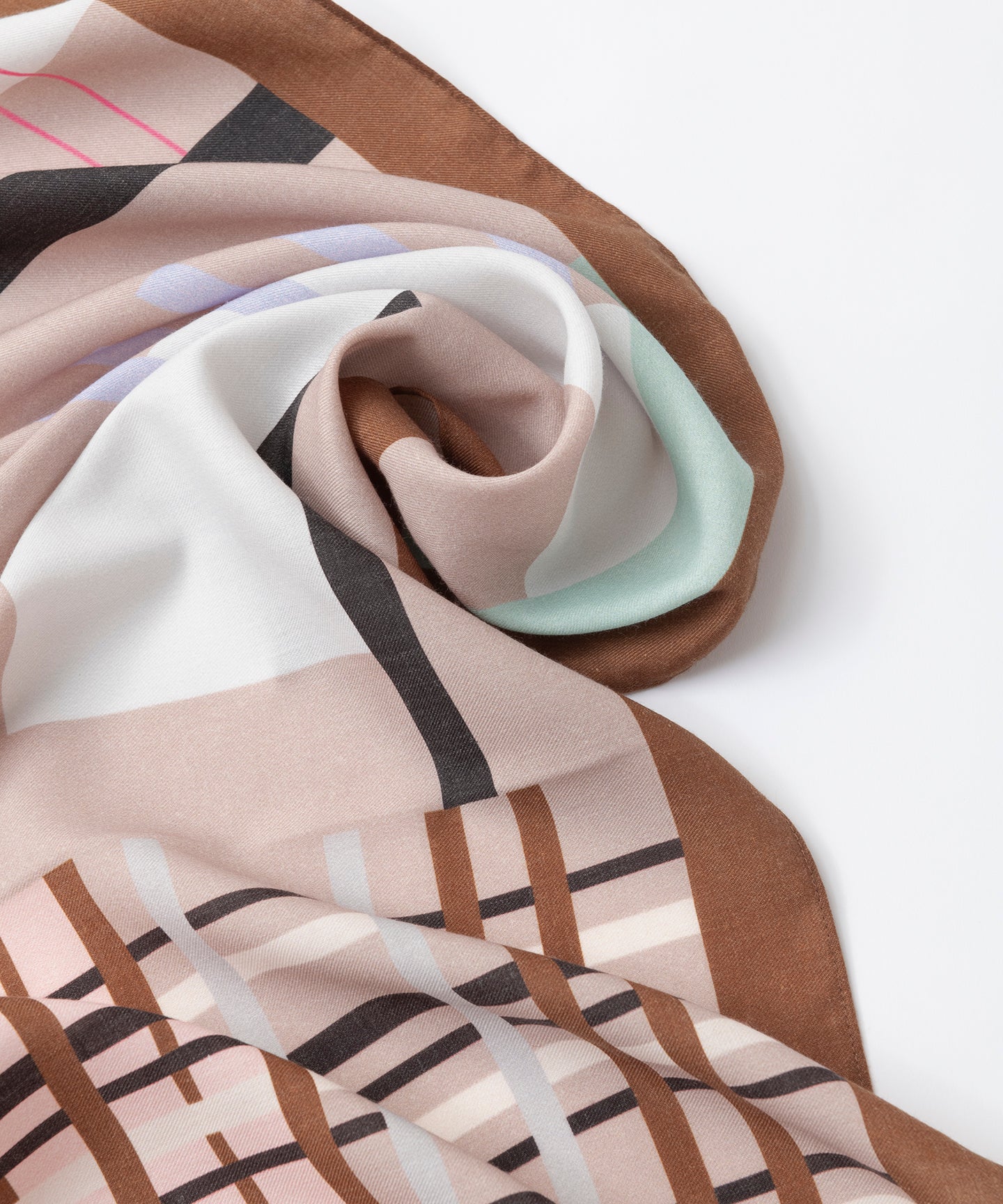 CHECK WOOL SCARF