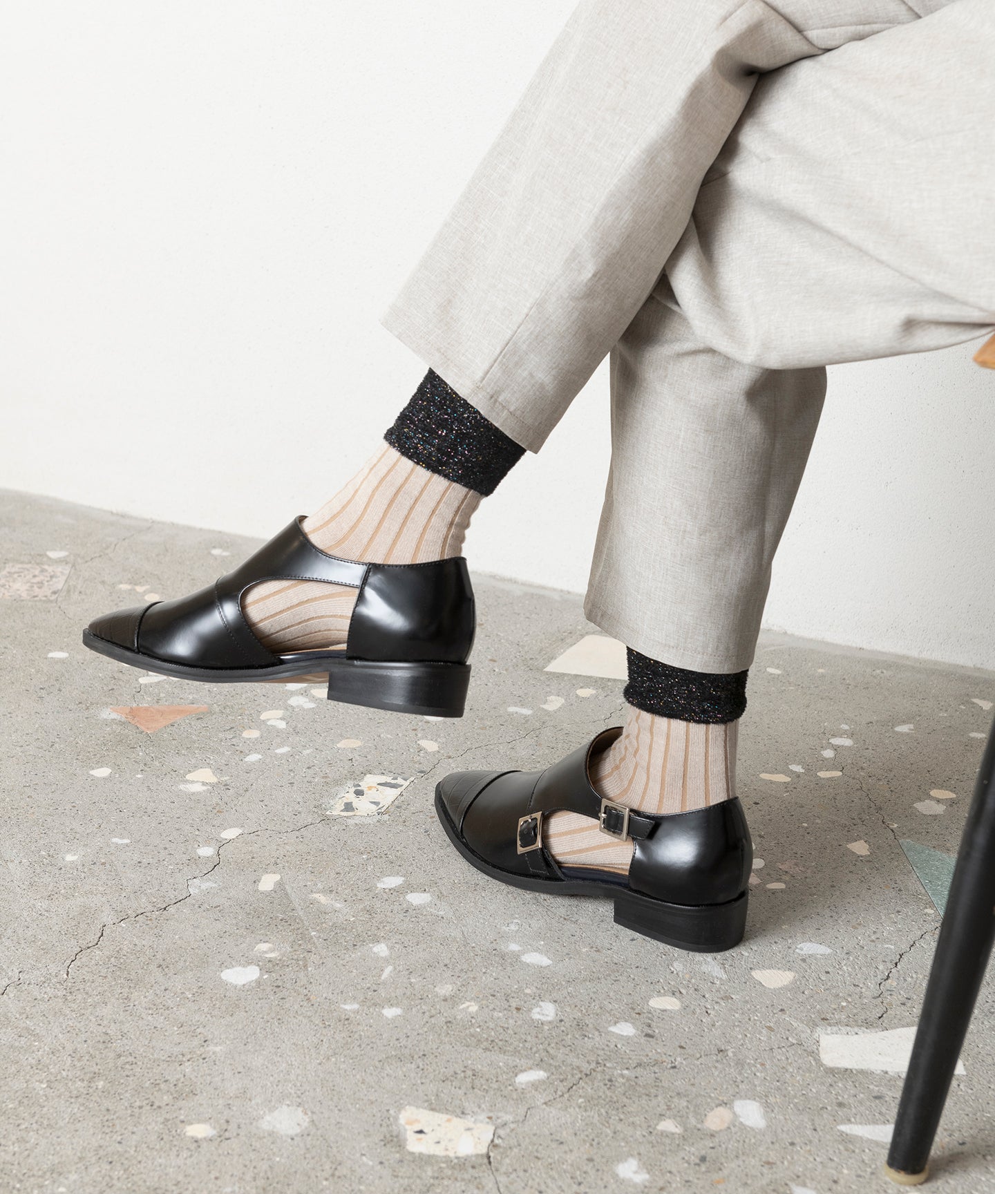 VELVET RIB SOCKS
