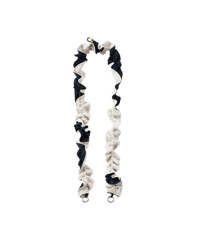FRILLED SHOULDER BELT NAVY