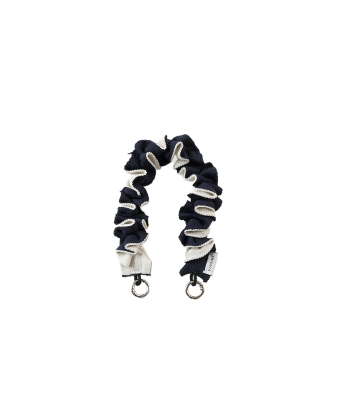 FRILLED HAND BELT NAVY