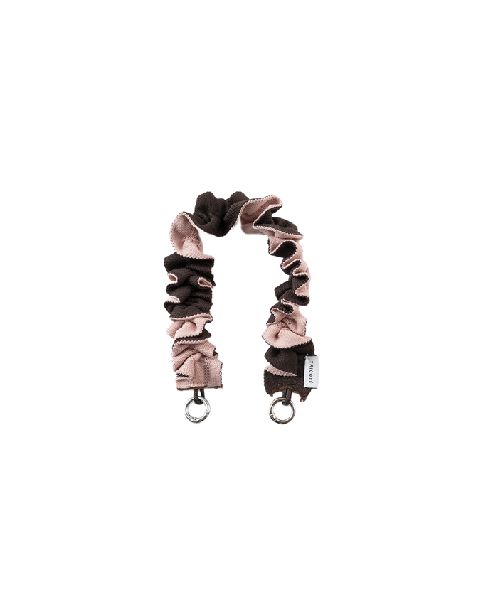 FRILLED HAND BELT BROWN