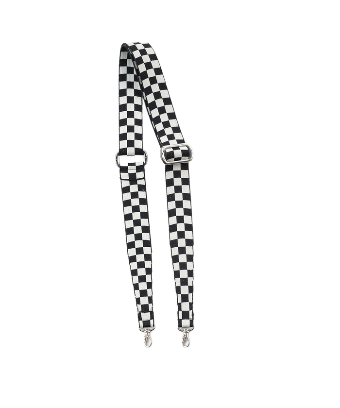 KNIT SHOULDER STRAP CHECKERED